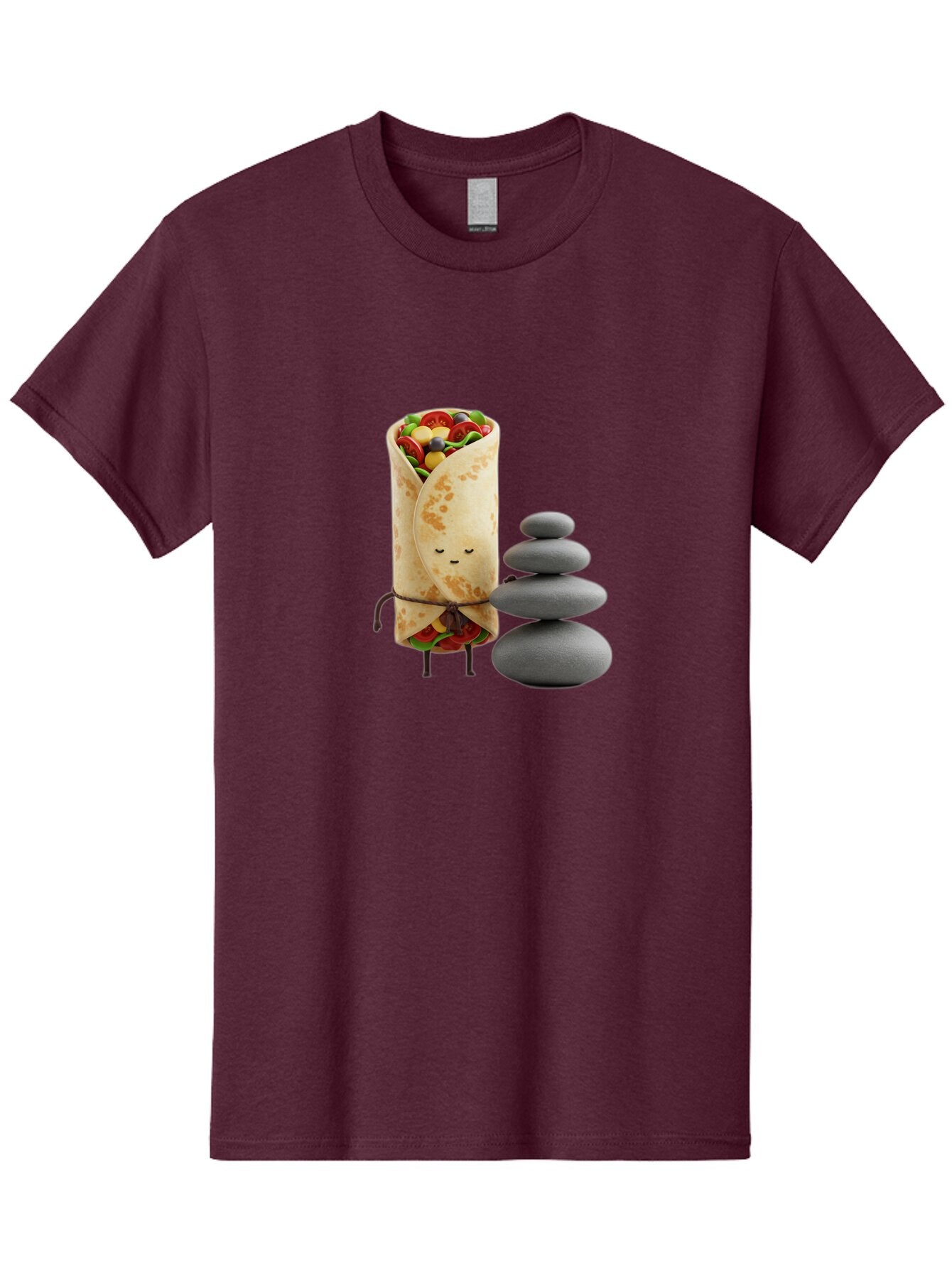 Burrito-Character-With-Zen-Stones Men'S Graphic Tee, 100% Cotton, Comfortable Casual Summer Wear, Machine Washable, Vintage Camera, Old Camera, Antique Camera, Black Camera, Classic Photography, Photography Equipment, Nostalgic Device, Baq417 15