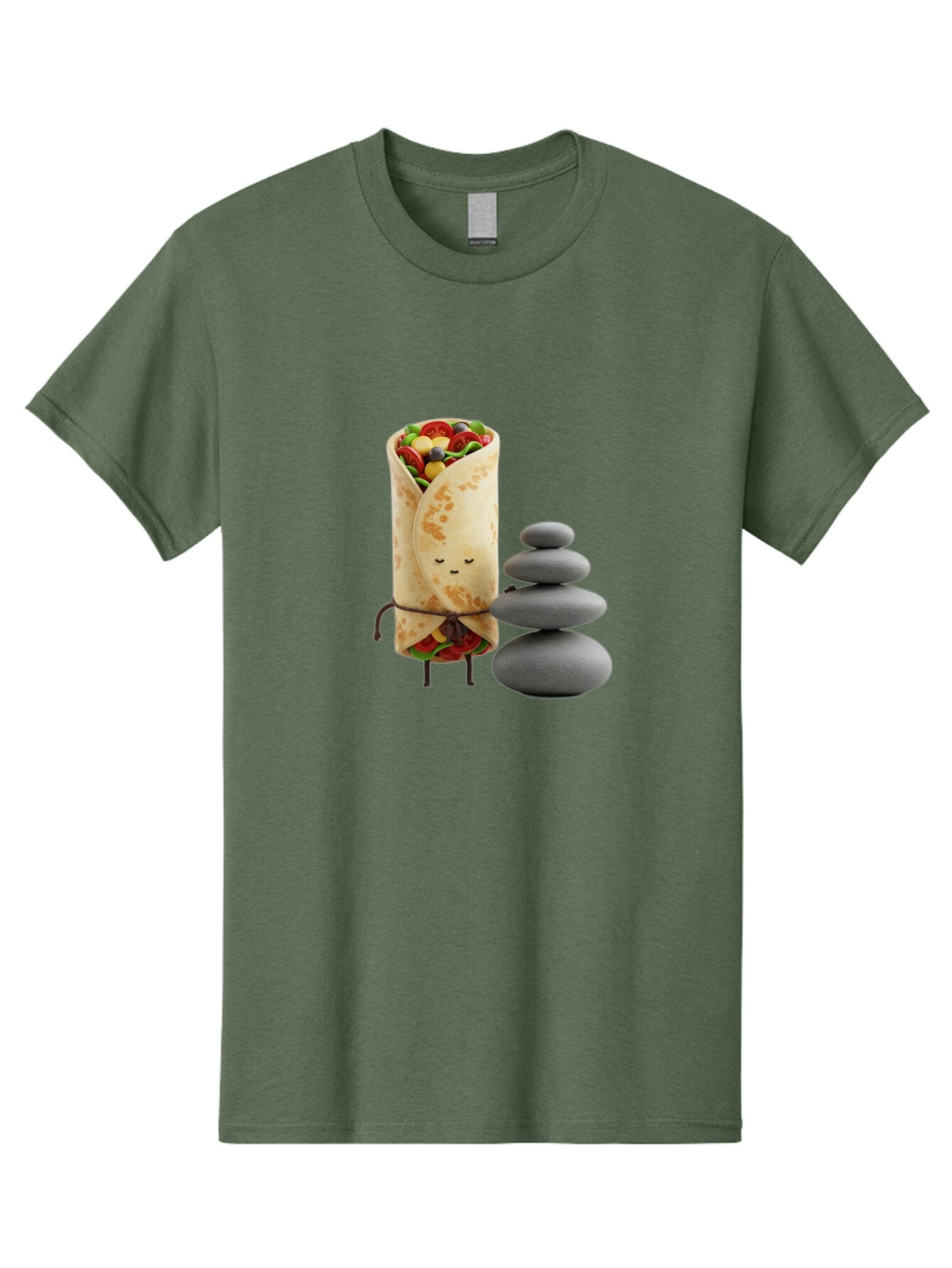 Burrito-Character-With-Zen-Stones Men'S Graphic Tee, 100% Cotton, Comfortable Casual Summer Wear, Machine Washable, Vintage Camera, Old Camera, Antique Camera, Black Camera, Classic Photography, Photography Equipment, Nostalgic Device, Baq417 12