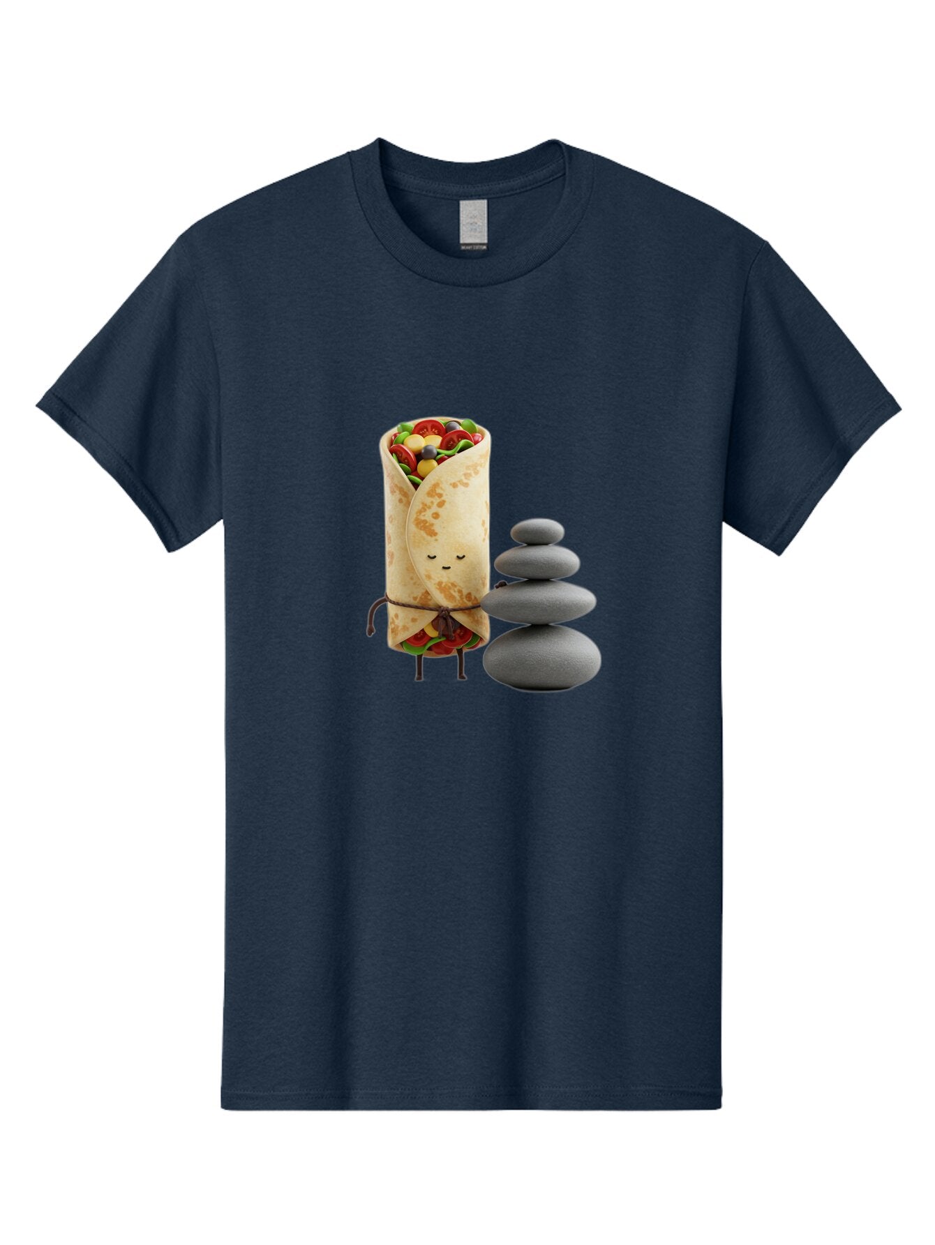 Burrito-Character-With-Zen-Stones Men'S Graphic Tee, 100% Cotton, Comfortable Casual Summer Wear, Machine Washable, Vintage Camera, Old Camera, Antique Camera, Black Camera, Classic Photography, Photography Equipment, Nostalgic Device, Baq417 2