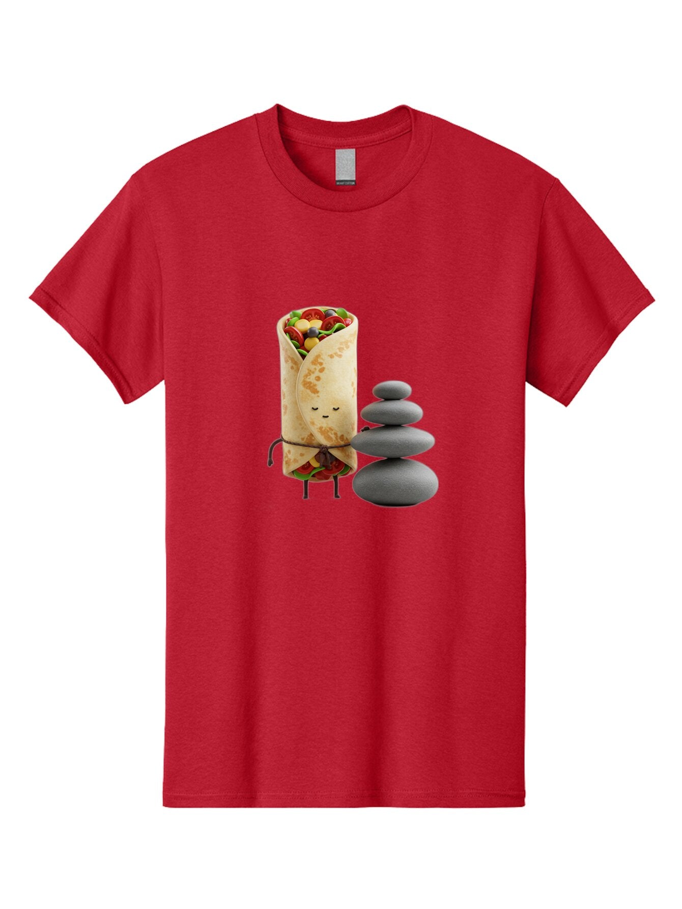 Burrito-Character-With-Zen-Stones Men'S Graphic Tee, 100% Cotton, Comfortable Casual Summer Wear, Machine Washable, Vintage Camera, Old Camera, Antique Camera, Black Camera, Classic Photography, Photography Equipment, Nostalgic Device, Baq417 10