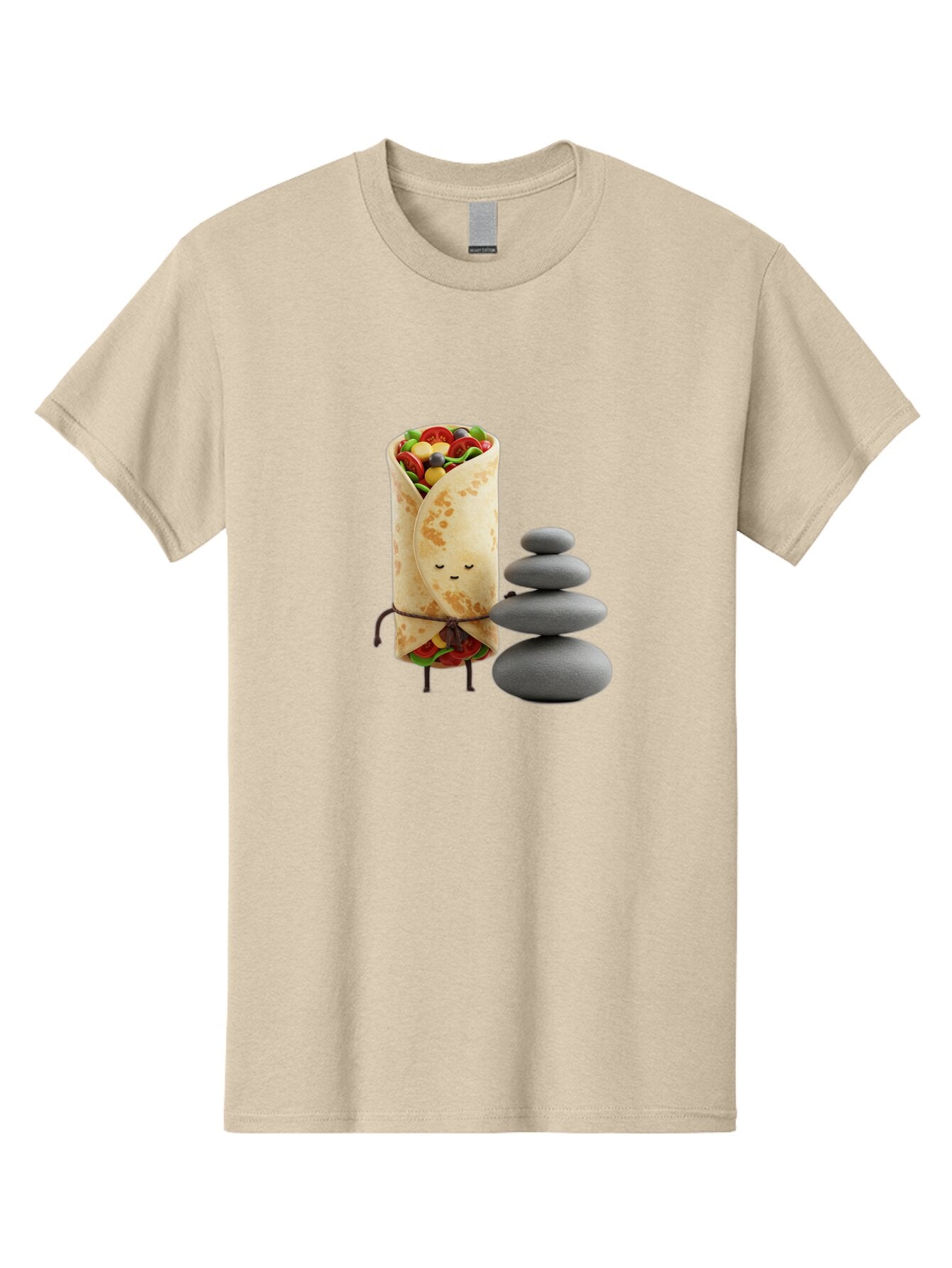 Burrito-Character-With-Zen-Stones Men'S Graphic Tee, 100% Cotton, Comfortable Casual Summer Wear, Machine Washable, Vintage Camera, Old Camera, Antique Camera, Black Camera, Classic Photography, Photography Equipment, Nostalgic Device, Baq417 7