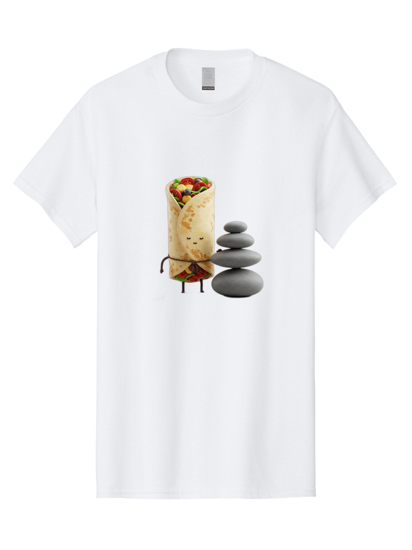 Burrito-Character-With-Zen-Stones Men'S Graphic Tee, 100% Cotton, Comfortable Casual Summer Wear, Machine Washable, Vintage Camera, Old Camera, Antique Camera, Black Camera, Classic Photography, Photography Equipment, Nostalgic Device, Baq417 3