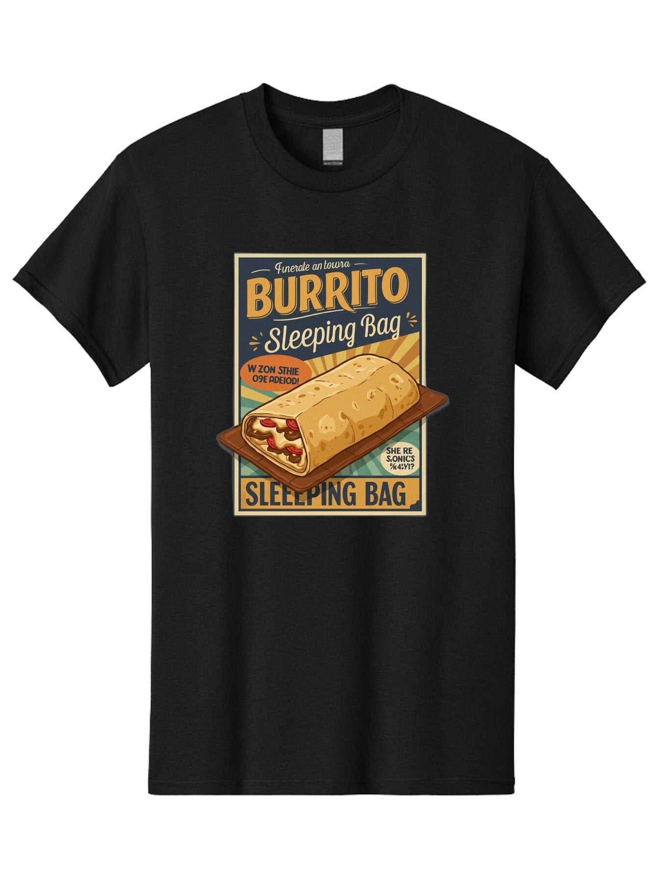 Burrito-Sleeping-Bag Men'S Graphic Tee, 100% Cotton, Comfortable Casual Summer Wear, Machine Washable, Vintage Camera, Old Camera, Antique Camera, Black Camera, Classic Photography, Photography Equipment, Nostalgic Device, Film Camera, Baq420 3