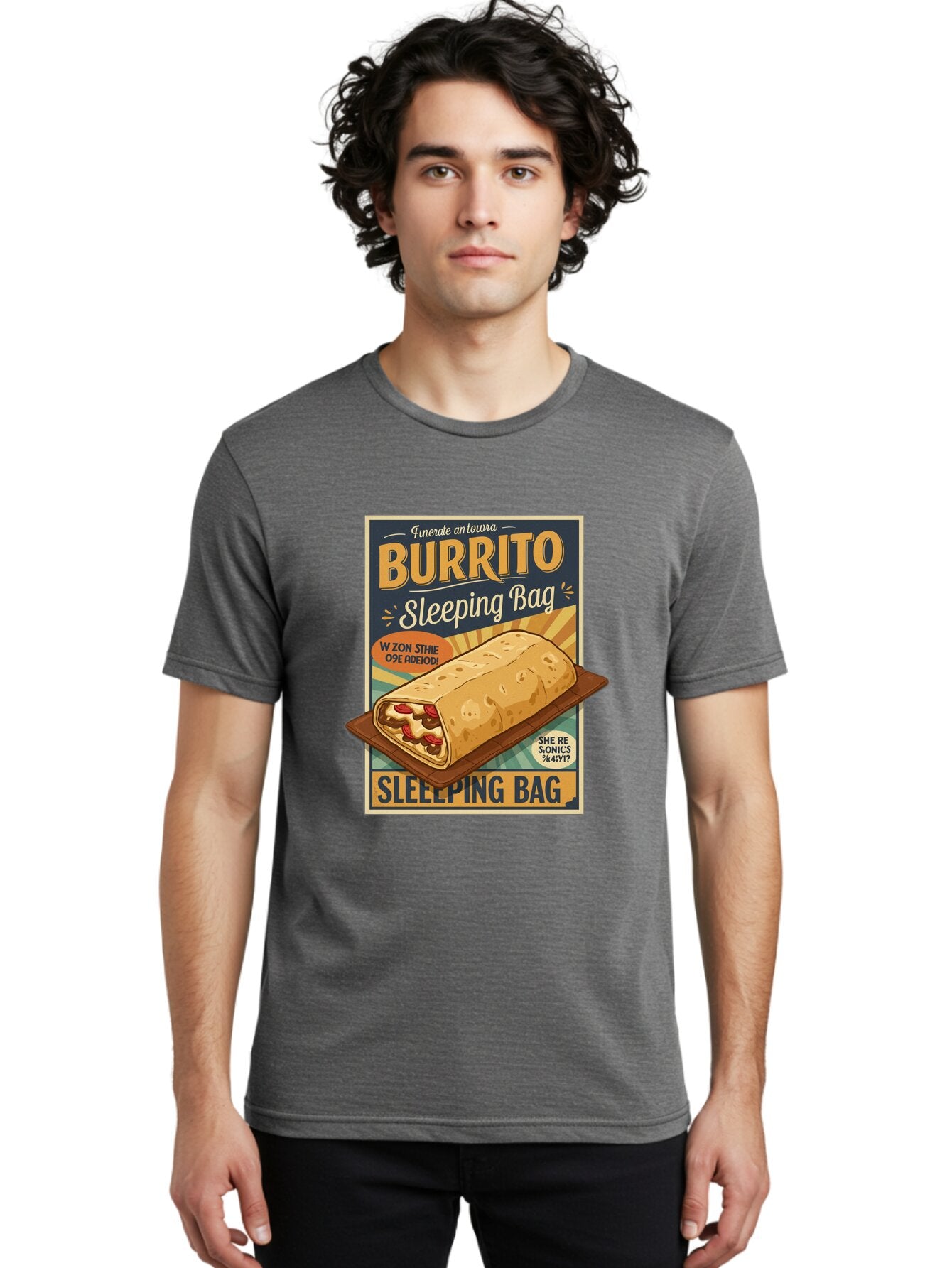 Burrito-Sleeping-Bag Men'S Graphic Tee, 100% Cotton, Comfortable Casual Summer Wear, Machine Washable, Vintage Camera, Old Camera, Antique Camera, Black Camera, Classic Photography, Photography Equipment, Nostalgic Device, Film Camera, Baq420 26