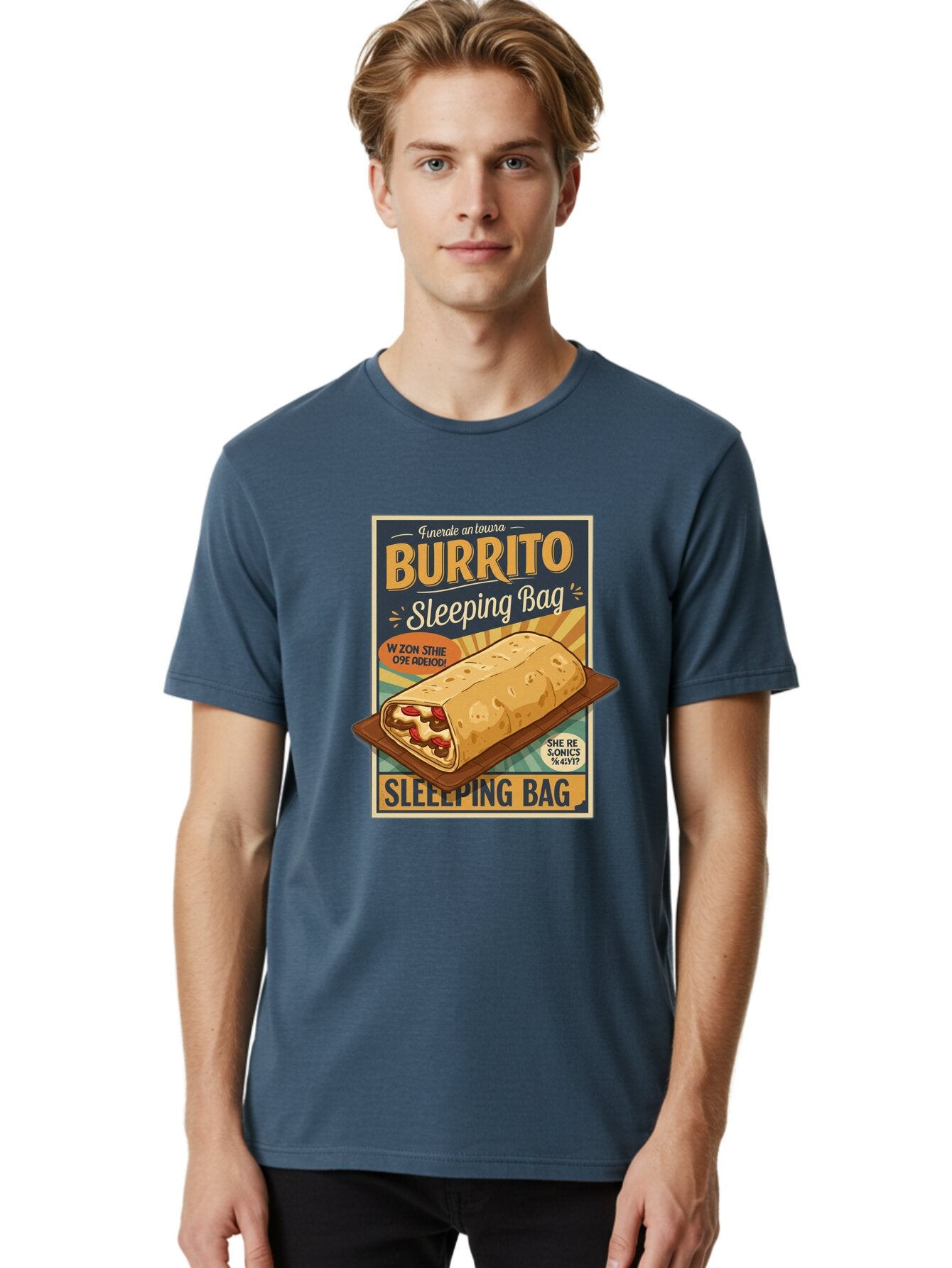 Burrito-Sleeping-Bag Men'S Graphic Tee, 100% Cotton, Comfortable Casual Summer Wear, Machine Washable, Vintage Camera, Old Camera, Antique Camera, Black Camera, Classic Photography, Photography Equipment, Nostalgic Device, Film Camera, Baq420 21