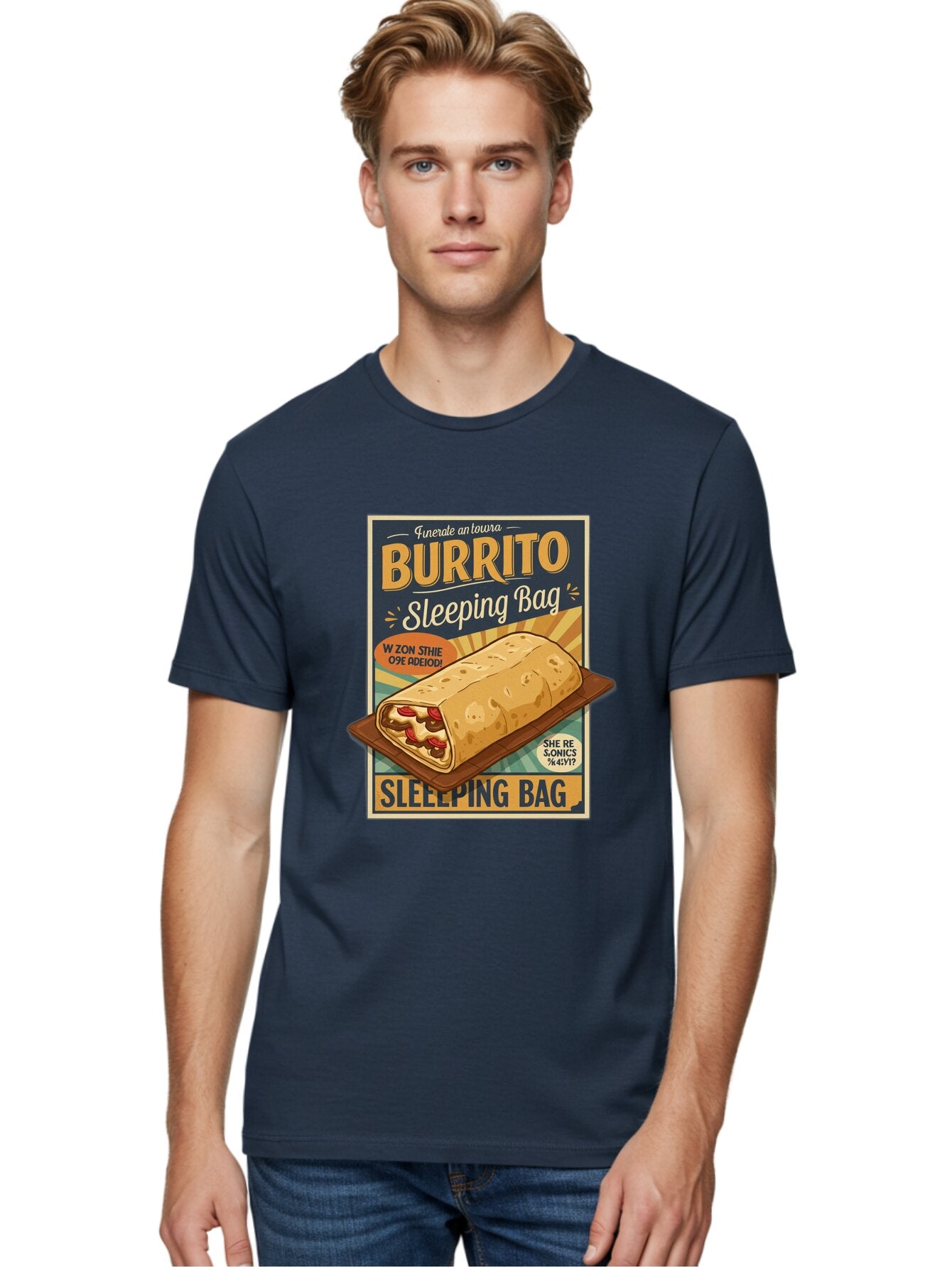 Burrito-Sleeping-Bag Men'S Graphic Tee, 100% Cotton, Comfortable Casual Summer Wear, Machine Washable, Vintage Camera, Old Camera, Antique Camera, Black Camera, Classic Photography, Photography Equipment, Nostalgic Device, Film Camera, Baq420 25