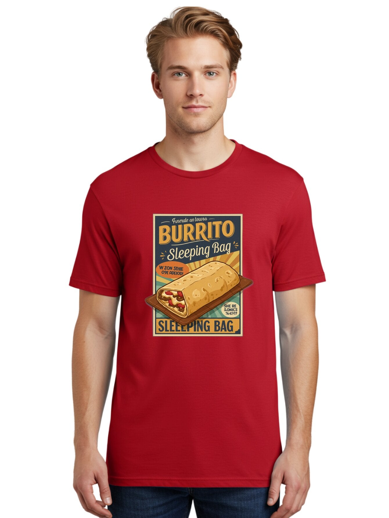 Burrito-Sleeping-Bag Men'S Graphic Tee, 100% Cotton, Comfortable Casual Summer Wear, Machine Washable, Vintage Camera, Old Camera, Antique Camera, Black Camera, Classic Photography, Photography Equipment, Nostalgic Device, Film Camera, Baq420 19