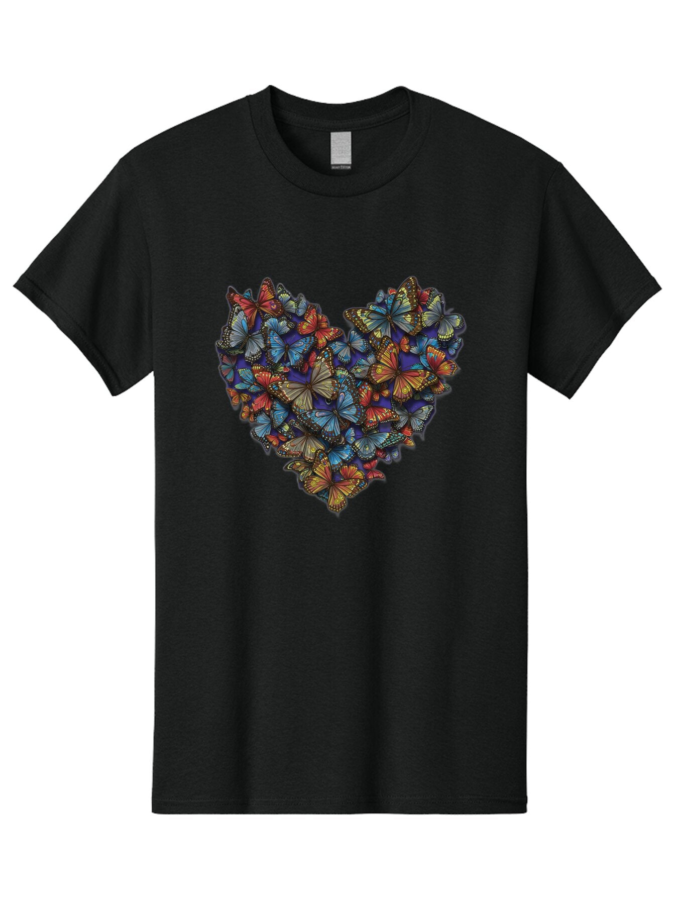 Butterflies-Heart-1 Men'S Graphic Tee, 100% Cotton, Comfortable Casual Summer Wear, Machine Washable, Vintage Camera, Old Camera, Antique Camera, Black Camera, Classic Photography, Photography Equipment, Nostalgic Device, Film Camera, Baq423 6