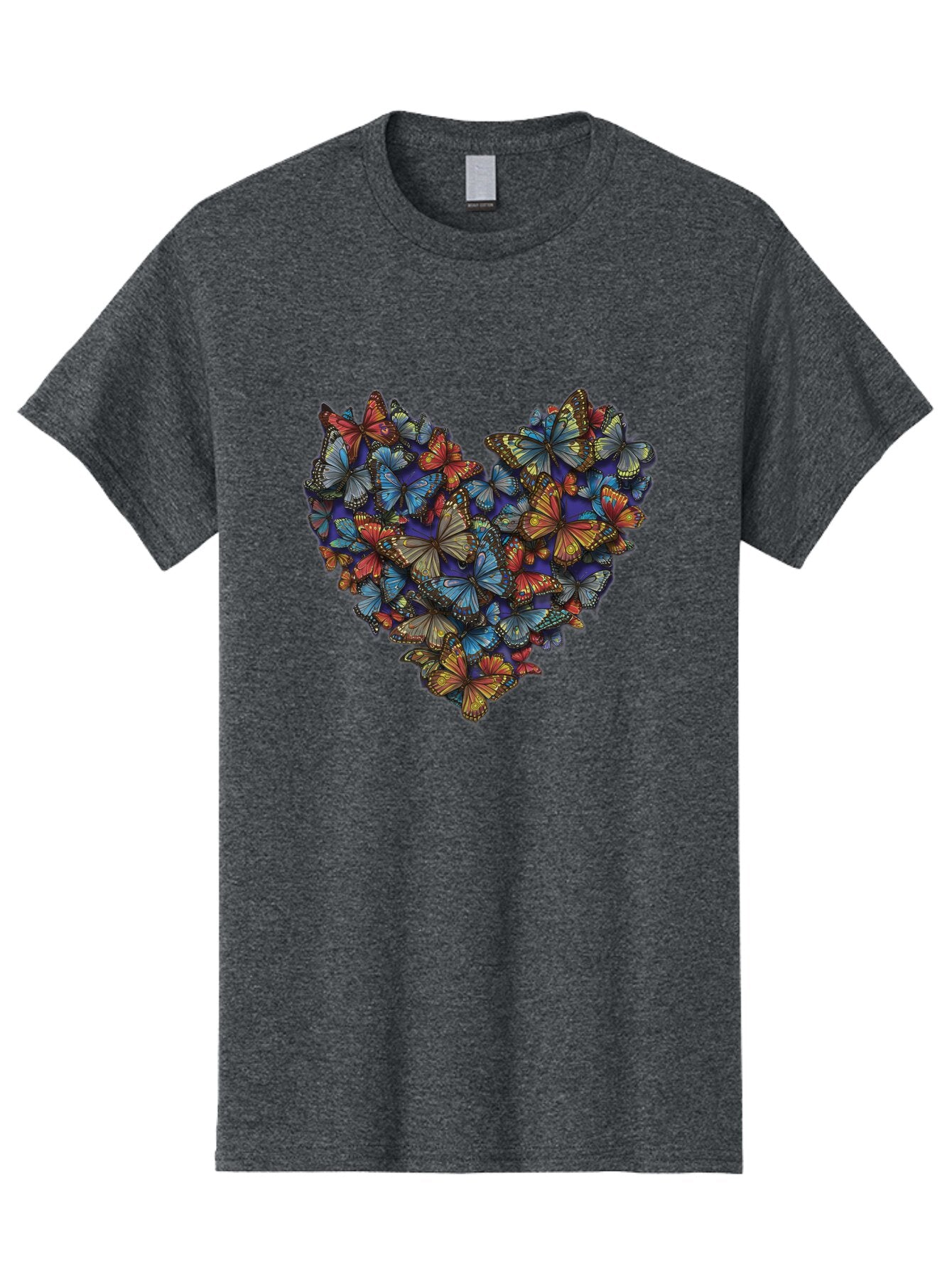 Butterflies-Heart-1 Men'S Graphic Tee, 100% Cotton, Comfortable Casual Summer Wear, Machine Washable, Vintage Camera, Old Camera, Antique Camera, Black Camera, Classic Photography, Photography Equipment, Nostalgic Device, Film Camera, Baq423 3
