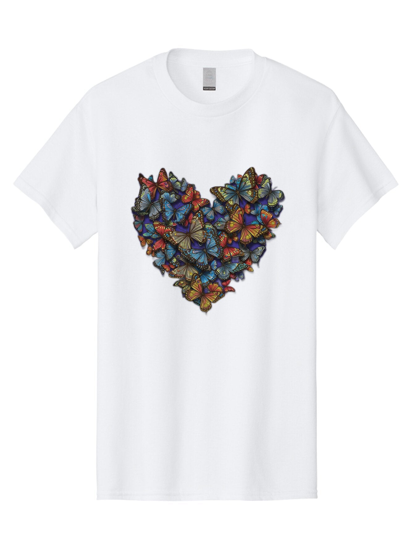 Butterflies-Heart-1 Men'S Graphic Tee, 100% Cotton, Comfortable Casual Summer Wear, Machine Washable, Vintage Camera, Old Camera, Antique Camera, Black Camera, Classic Photography, Photography Equipment, Nostalgic Device, Film Camera, Baq423 7