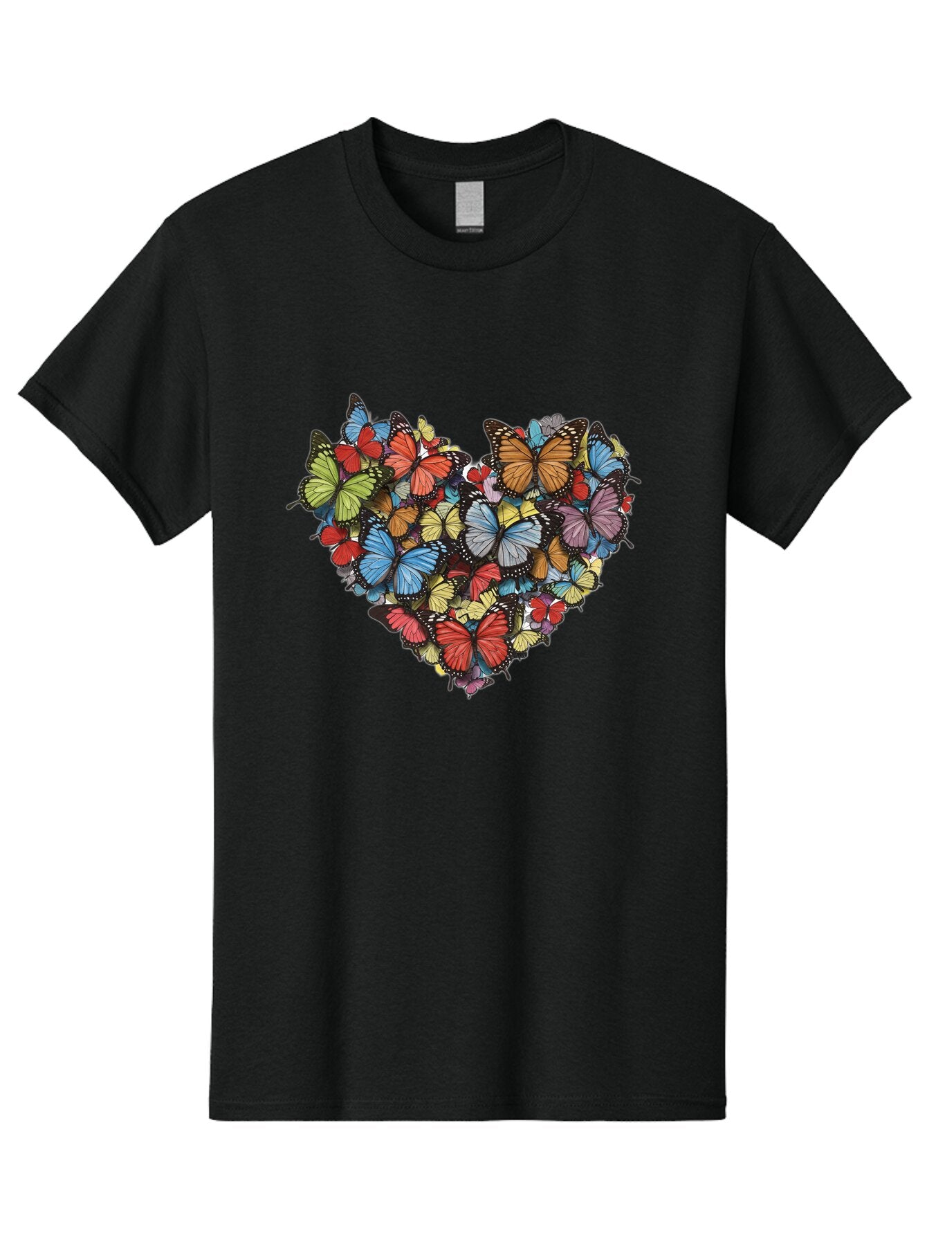 Butterflies-Heart-2 Men'S Graphic Tee, 100% Cotton, Comfortable Casual Summer Wear, Machine Washable, Vintage Camera, Old Camera, Antique Camera, Black Camera, Classic Photography, Photography Equipment, Nostalgic Device, Film Camera, Baq424 14