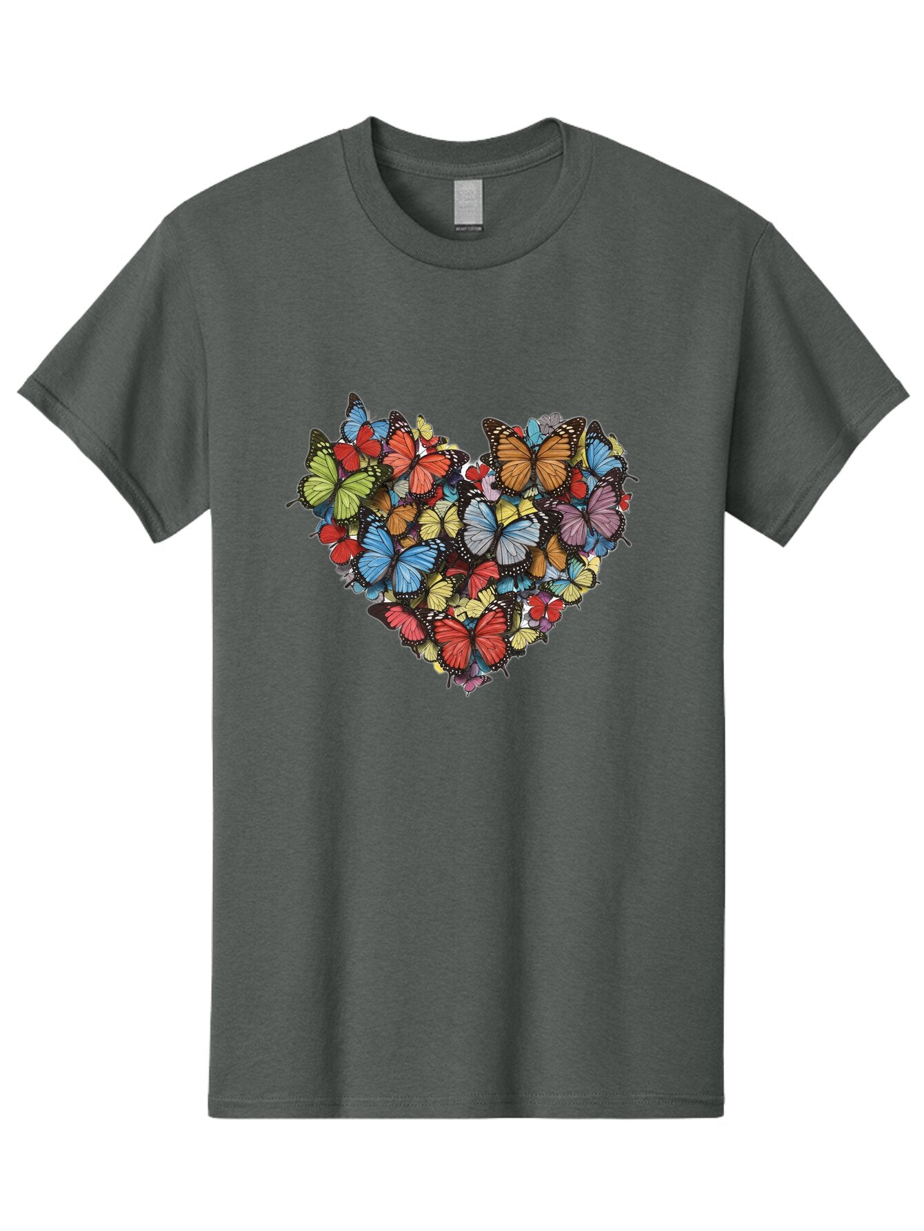 Butterflies-Heart-2 Men'S Graphic Tee, 100% Cotton, Comfortable Casual Summer Wear, Machine Washable, Vintage Camera, Old Camera, Antique Camera, Black Camera, Classic Photography, Photography Equipment, Nostalgic Device, Film Camera, Baq424 11