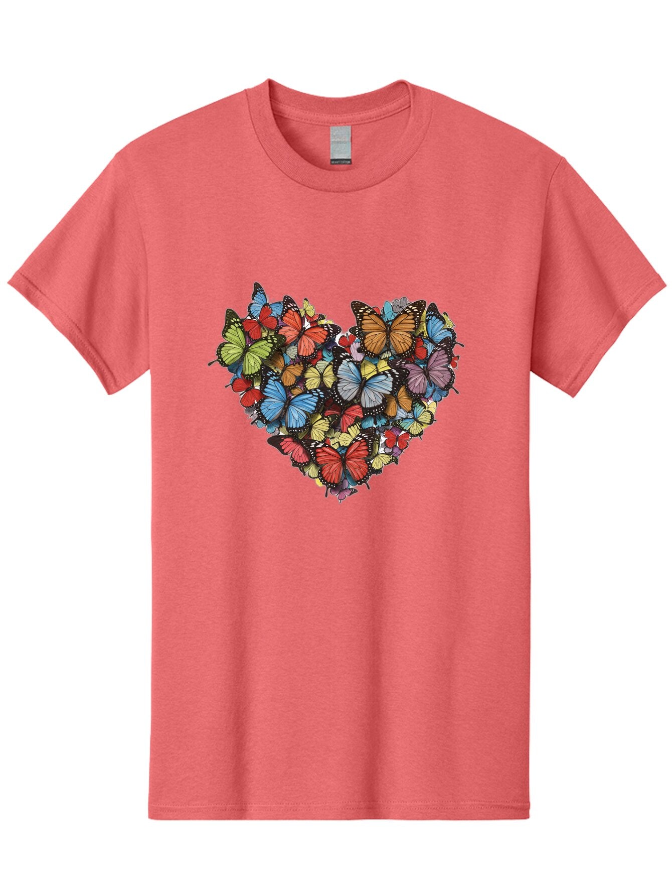 Butterflies-Heart-2 Men'S Graphic Tee, 100% Cotton, Comfortable Casual Summer Wear, Machine Washable, Vintage Camera, Old Camera, Antique Camera, Black Camera, Classic Photography, Photography Equipment, Nostalgic Device, Film Camera, Baq424 4