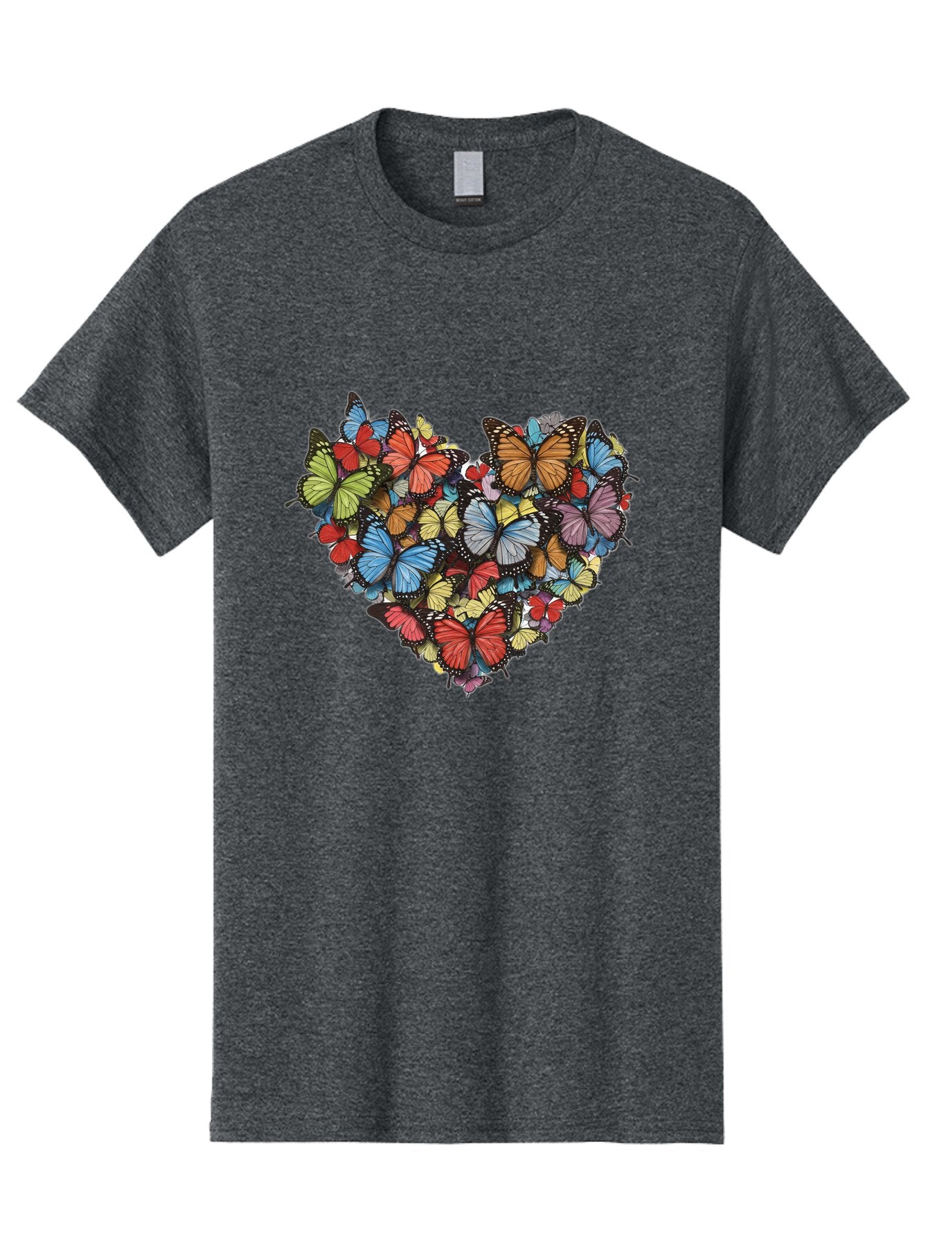Butterflies-Heart-2 Men'S Graphic Tee, 100% Cotton, Comfortable Casual Summer Wear, Machine Washable, Vintage Camera, Old Camera, Antique Camera, Black Camera, Classic Photography, Photography Equipment, Nostalgic Device, Film Camera, Baq424 5