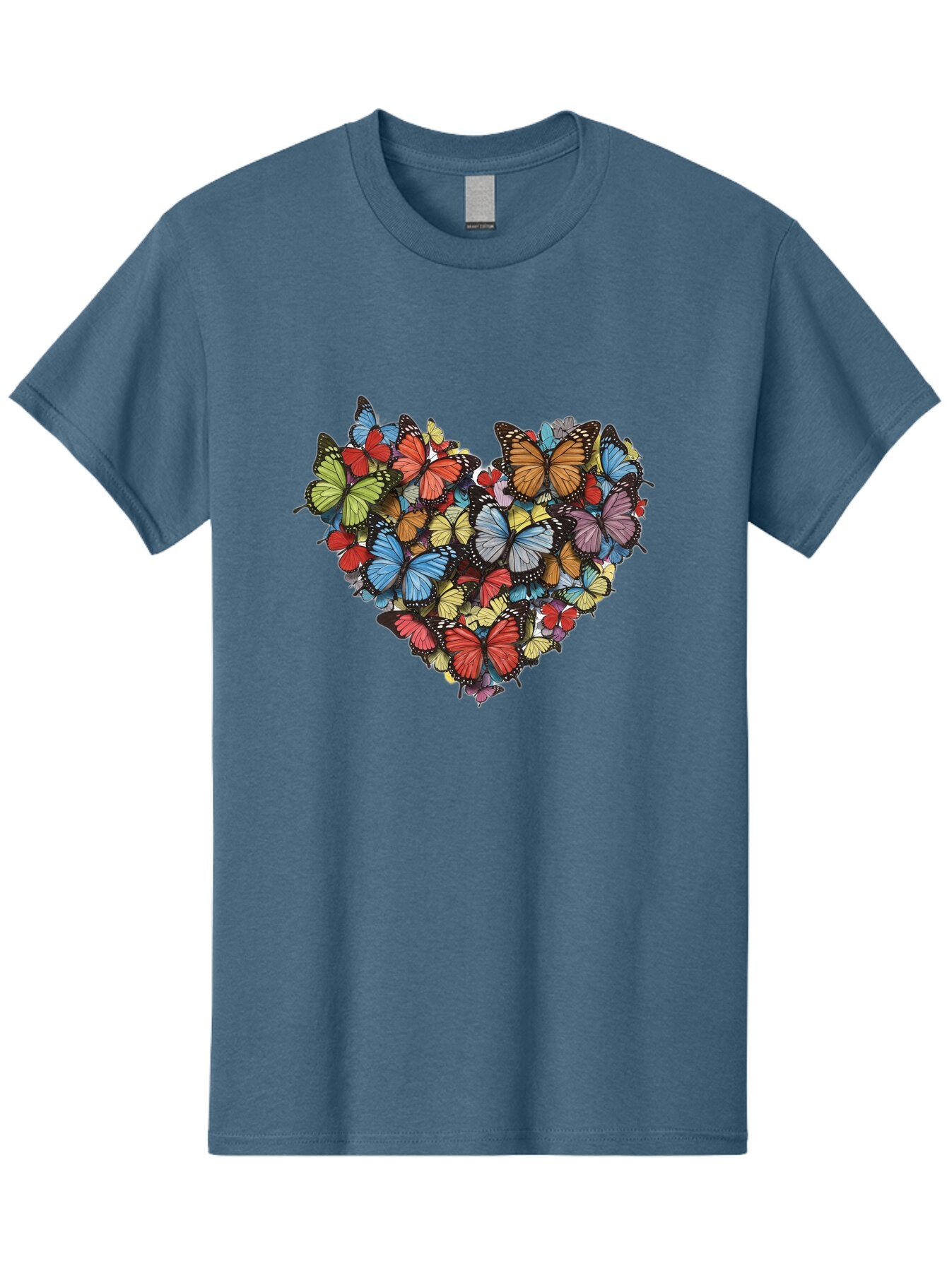 Butterflies-Heart-2 Men'S Graphic Tee, 100% Cotton, Comfortable Casual Summer Wear, Machine Washable, Vintage Camera, Old Camera, Antique Camera, Black Camera, Classic Photography, Photography Equipment, Nostalgic Device, Film Camera, Baq424 6