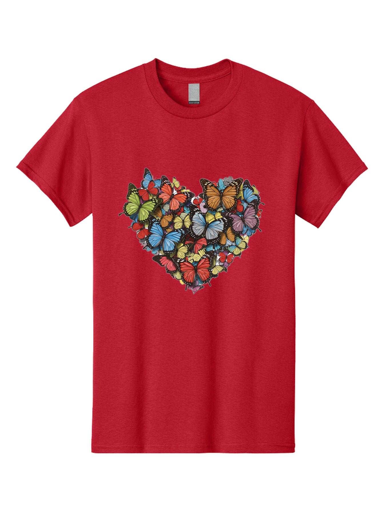 Butterflies-Heart-2 Men'S Graphic Tee, 100% Cotton, Comfortable Casual Summer Wear, Machine Washable, Vintage Camera, Old Camera, Antique Camera, Black Camera, Classic Photography, Photography Equipment, Nostalgic Device, Film Camera, Baq424 1