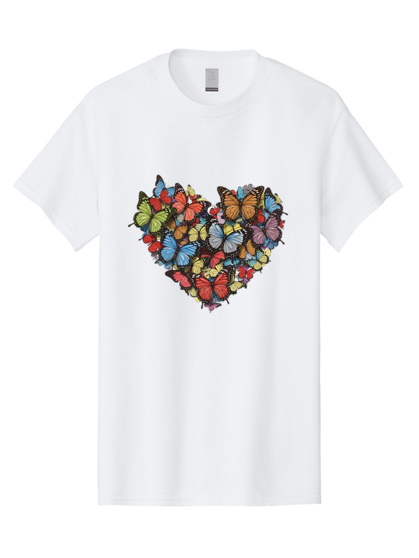 Butterflies-Heart-2 Men'S Graphic Tee, 100% Cotton, Comfortable Casual Summer Wear, Machine Washable, Vintage Camera, Old Camera, Antique Camera, Black Camera, Classic Photography, Photography Equipment, Nostalgic Device, Film Camera, Baq424 8