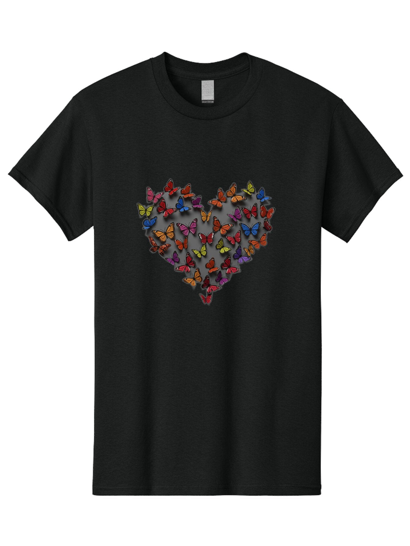 Butterflies-Heart Men'S Graphic Tee, 100% Cotton, Comfortable Casual Summer Wear, Machine Washable, Vintage Camera, Old Camera, Antique Camera, Black Camera, Classic Photography, Photography Equipment, Nostalgic Device, Film Camera, Camera Art Baq425 15