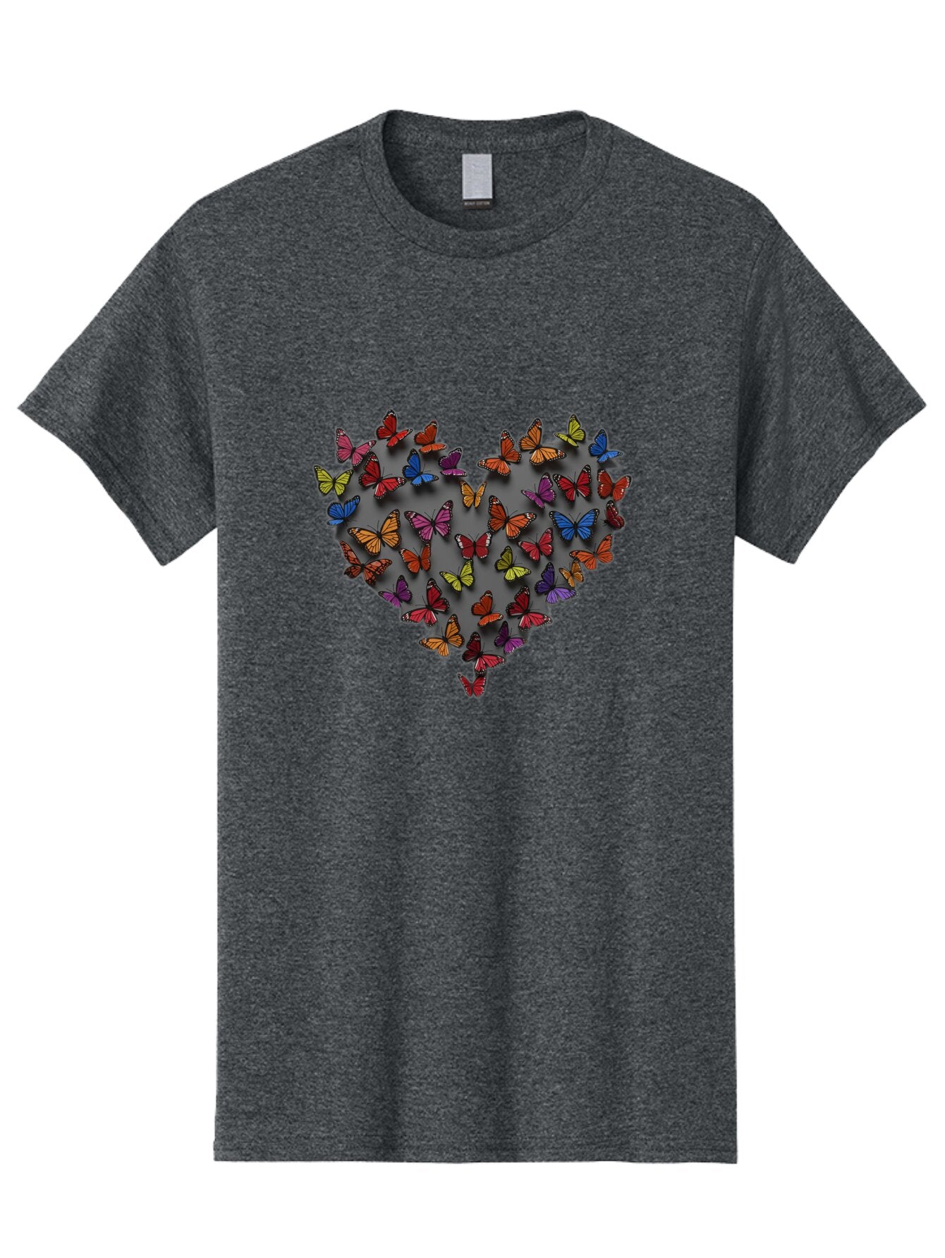 Butterflies-Heart Men'S Graphic Tee, 100% Cotton, Comfortable Casual Summer Wear, Machine Washable, Vintage Camera, Old Camera, Antique Camera, Black Camera, Classic Photography, Photography Equipment, Nostalgic Device, Film Camera, Camera Art Baq425 4