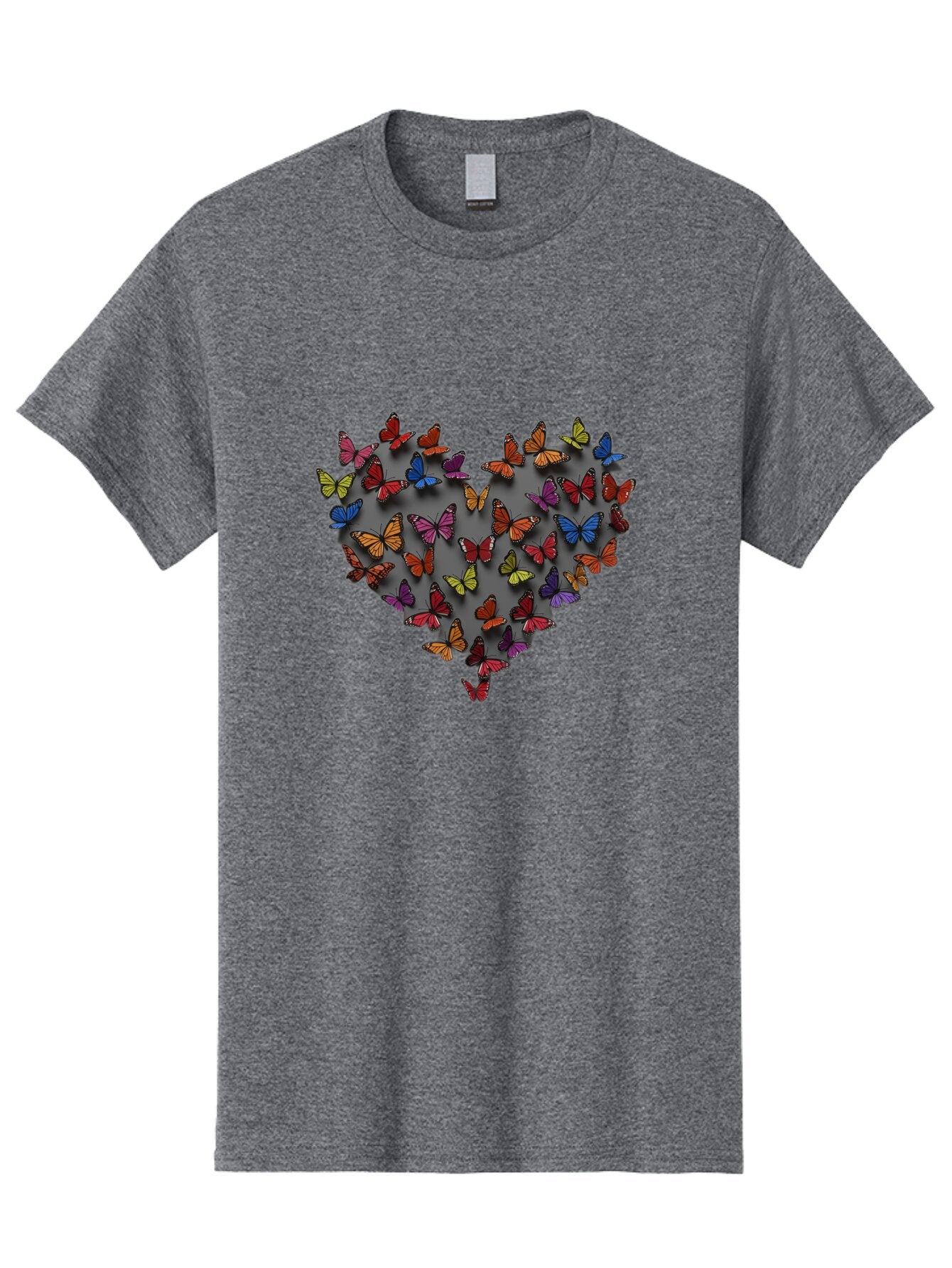 Butterflies-Heart Men'S Graphic Tee, 100% Cotton, Comfortable Casual Summer Wear, Machine Washable, Vintage Camera, Old Camera, Antique Camera, Black Camera, Classic Photography, Photography Equipment, Nostalgic Device, Film Camera, Camera Art Baq425 12
