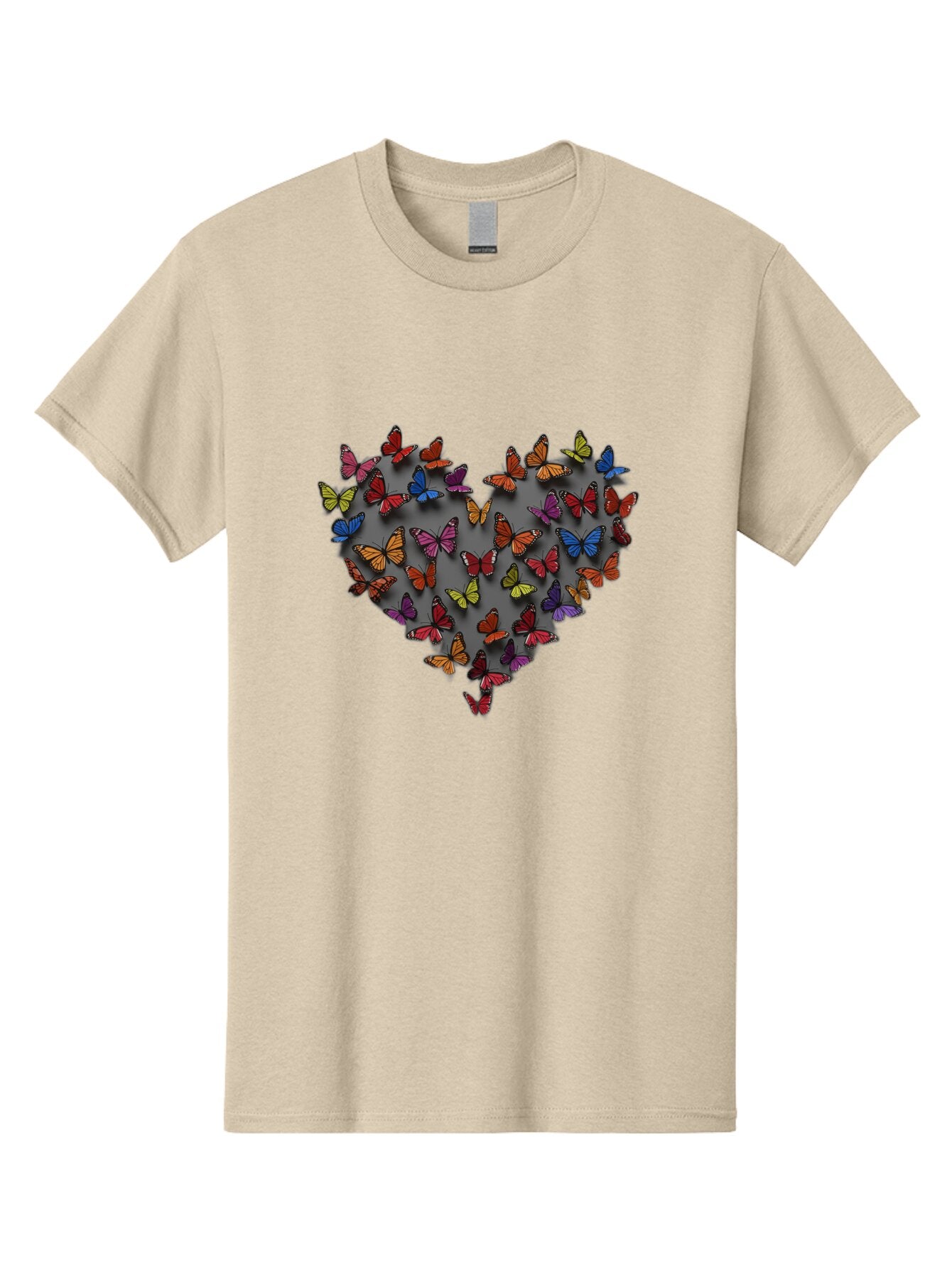 Butterflies-Heart Men'S Graphic Tee, 100% Cotton, Comfortable Casual Summer Wear, Machine Washable, Vintage Camera, Old Camera, Antique Camera, Black Camera, Classic Photography, Photography Equipment, Nostalgic Device, Film Camera, Camera Art Baq425 5