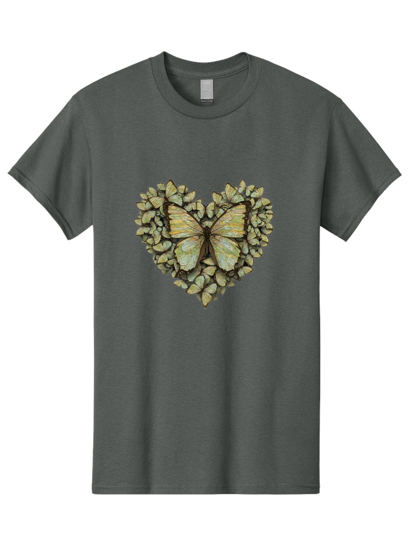 Butterfly-Heart-1 Men'S Graphic Tee, 100% Cotton, Comfortable Casual Summer Wear, Machine Washable, Vintage Camera, Old Camera, Antique Camera, Black Camera, Classic Photography, Photography Equipment, Nostalgic Device, Film Camera, Camera Art Baq426 13