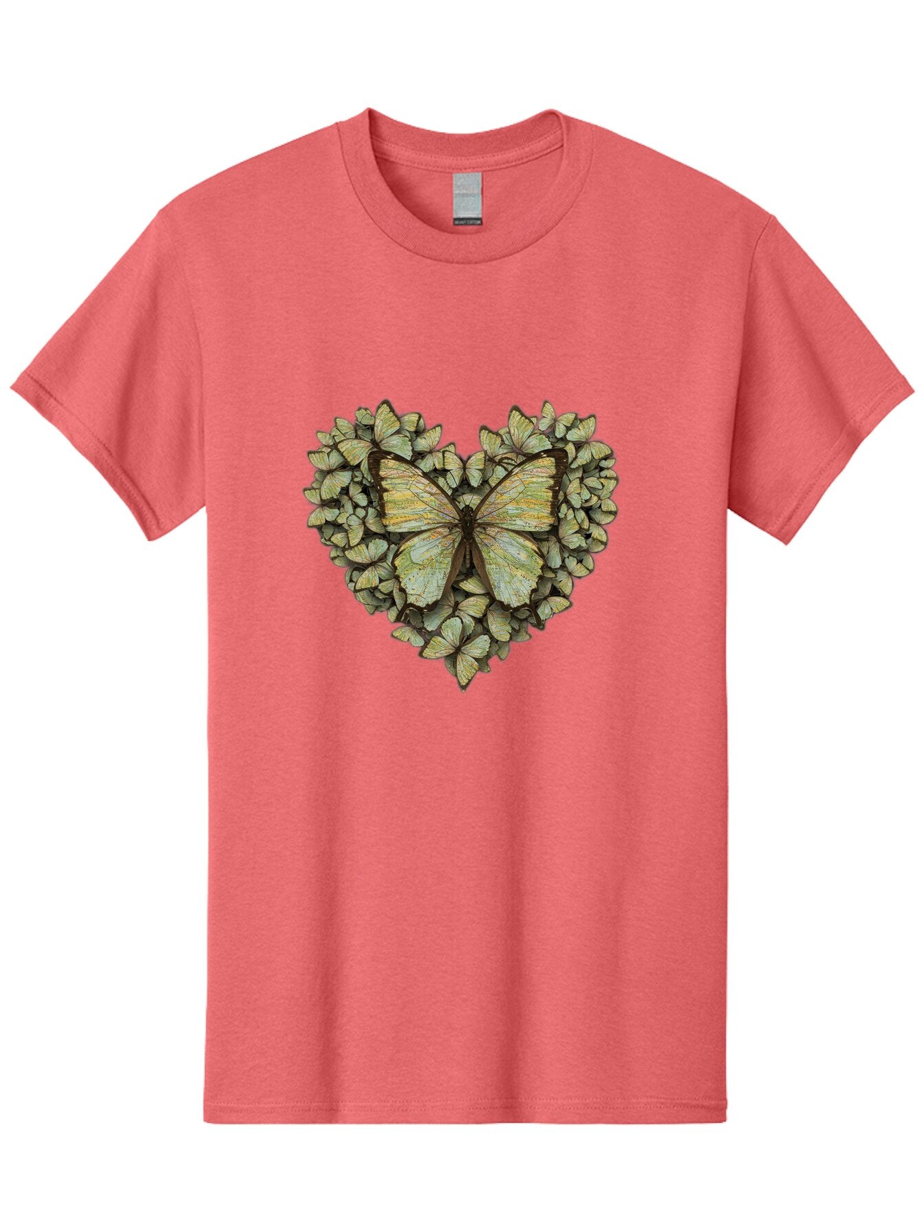 Butterfly-Heart-1 Men'S Graphic Tee, 100% Cotton, Comfortable Casual Summer Wear, Machine Washable, Vintage Camera, Old Camera, Antique Camera, Black Camera, Classic Photography, Photography Equipment, Nostalgic Device, Film Camera, Camera Art Baq426 11