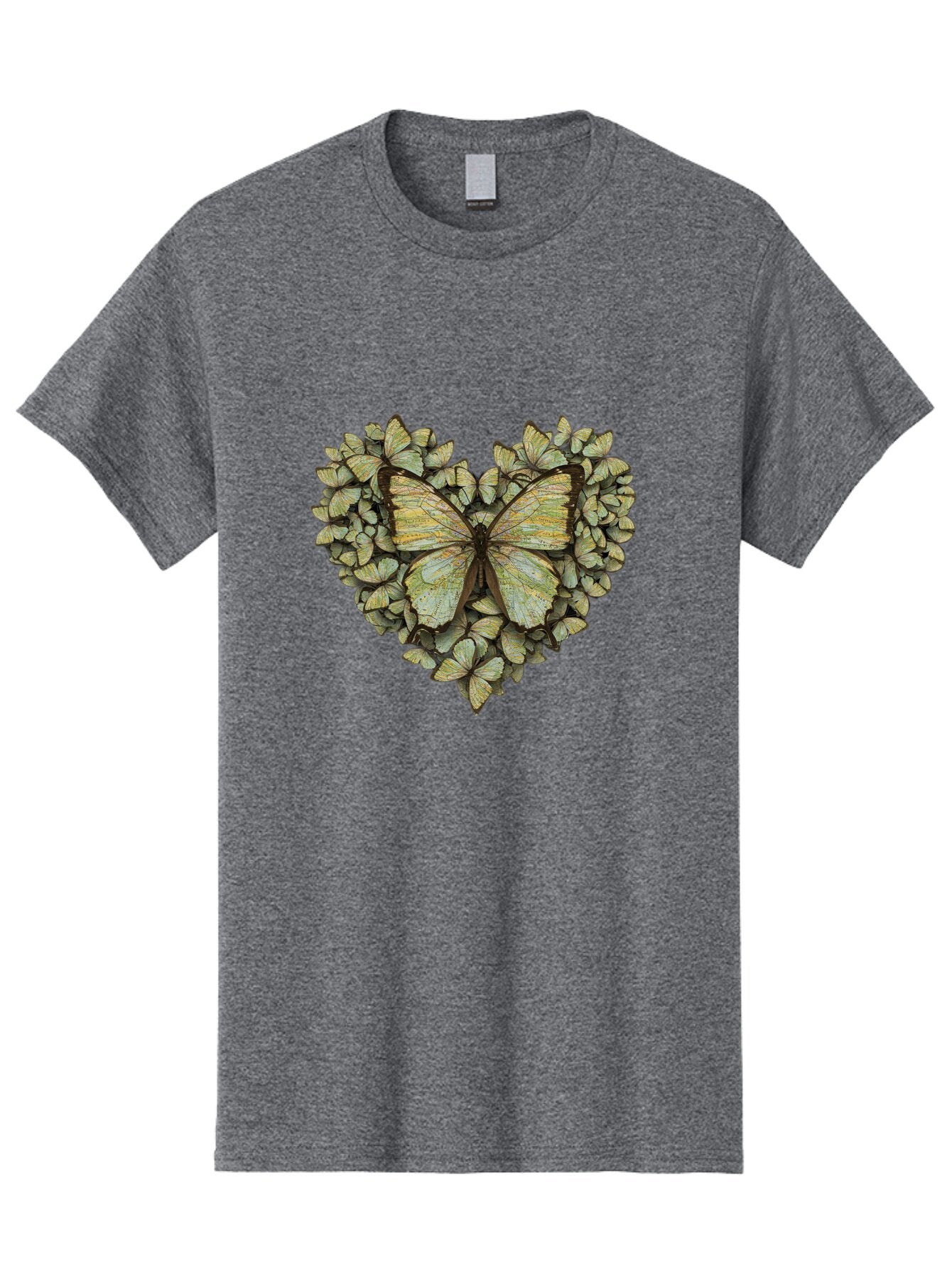 Butterfly-Heart-1 Men'S Graphic Tee, 100% Cotton, Comfortable Casual Summer Wear, Machine Washable, Vintage Camera, Old Camera, Antique Camera, Black Camera, Classic Photography, Photography Equipment, Nostalgic Device, Film Camera, Camera Art Baq426 4