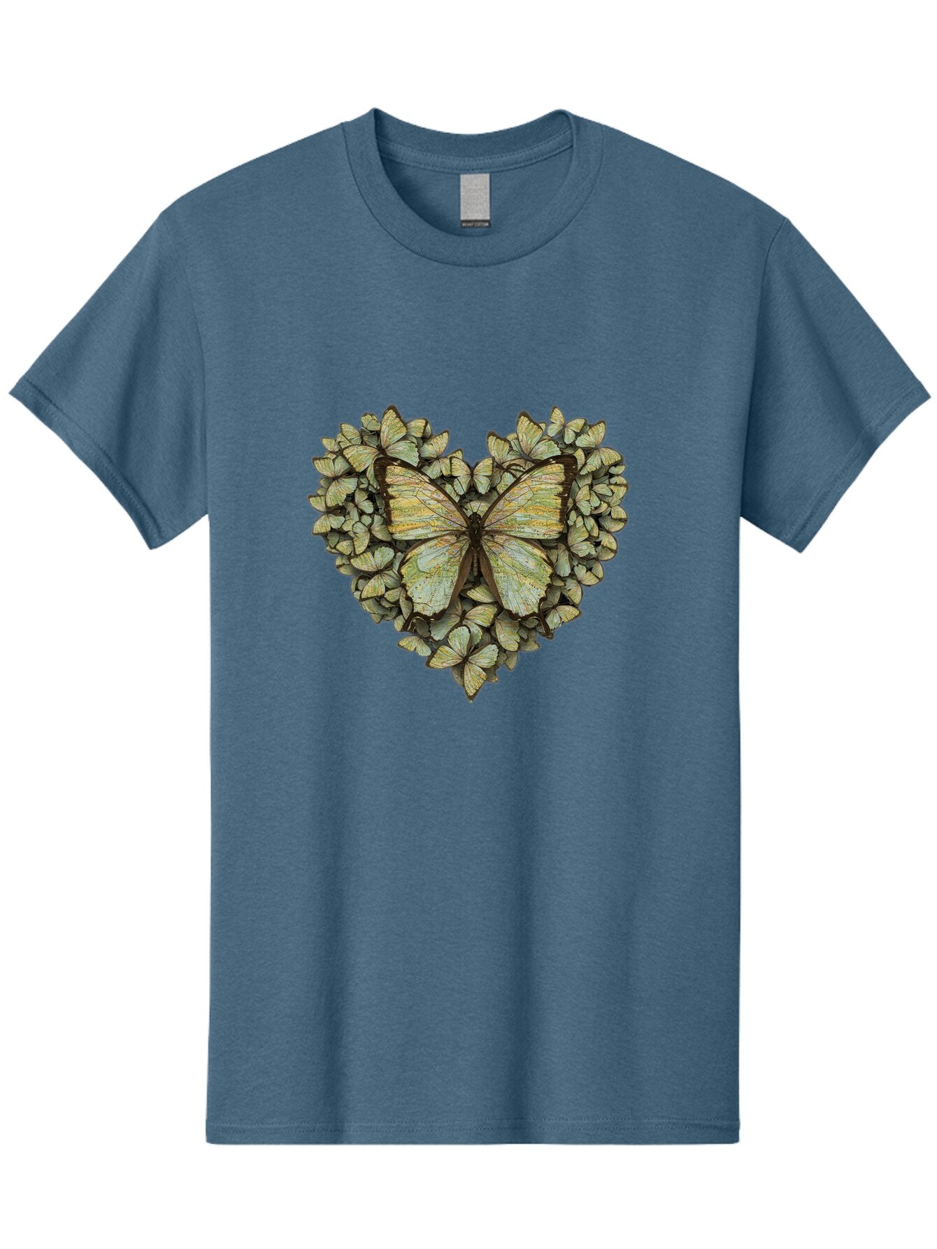 Butterfly-Heart-1 Men'S Graphic Tee, 100% Cotton, Comfortable Casual Summer Wear, Machine Washable, Vintage Camera, Old Camera, Antique Camera, Black Camera, Classic Photography, Photography Equipment, Nostalgic Device, Film Camera, Camera Art Baq426 1