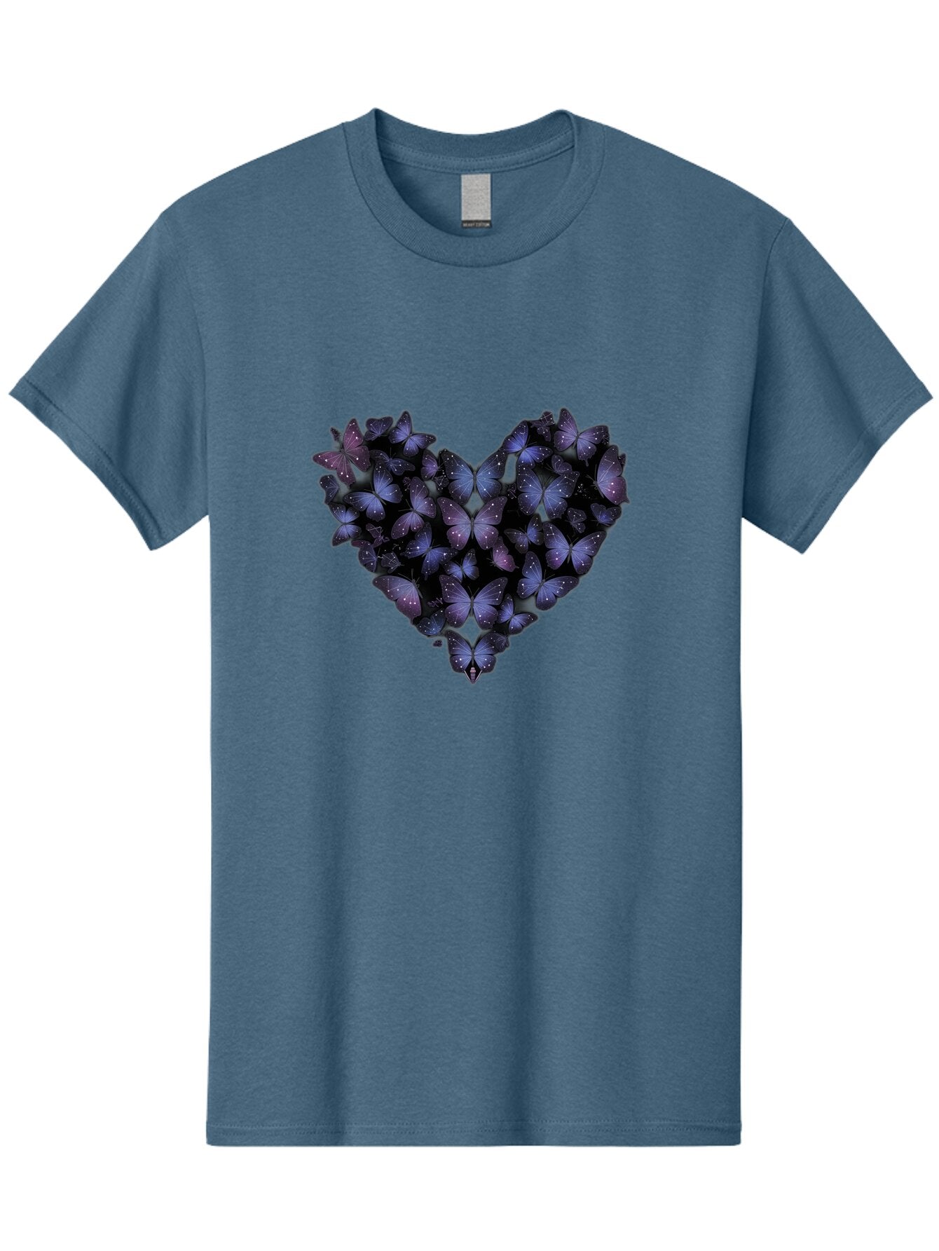 Butterfly-Heart-2 Men'S Graphic Tee, 100% Cotton, Comfortable Casual Summer Wear, Machine Washable, Vintage Camera, Old Camera, Antique Camera, Black Camera, Classic Photography, Photography Equipment, Nostalgic Device, Film Camera, Camera Art Baq427 7