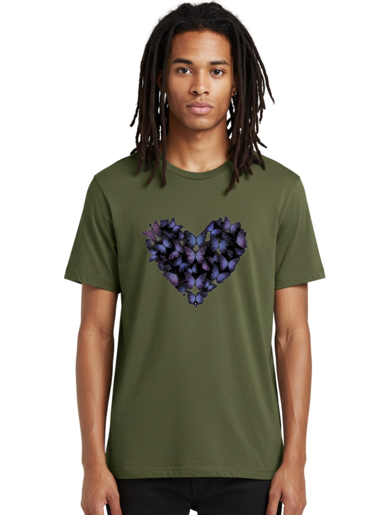 Butterfly-Heart-2 Men'S Graphic Tee, 100% Cotton, Comfortable Casual Summer Wear, Machine Washable, Vintage Camera, Old Camera, Antique Camera, Black Camera, Classic Photography, Photography Equipment, Nostalgic Device, Film Camera, Camera Art Baq427 17