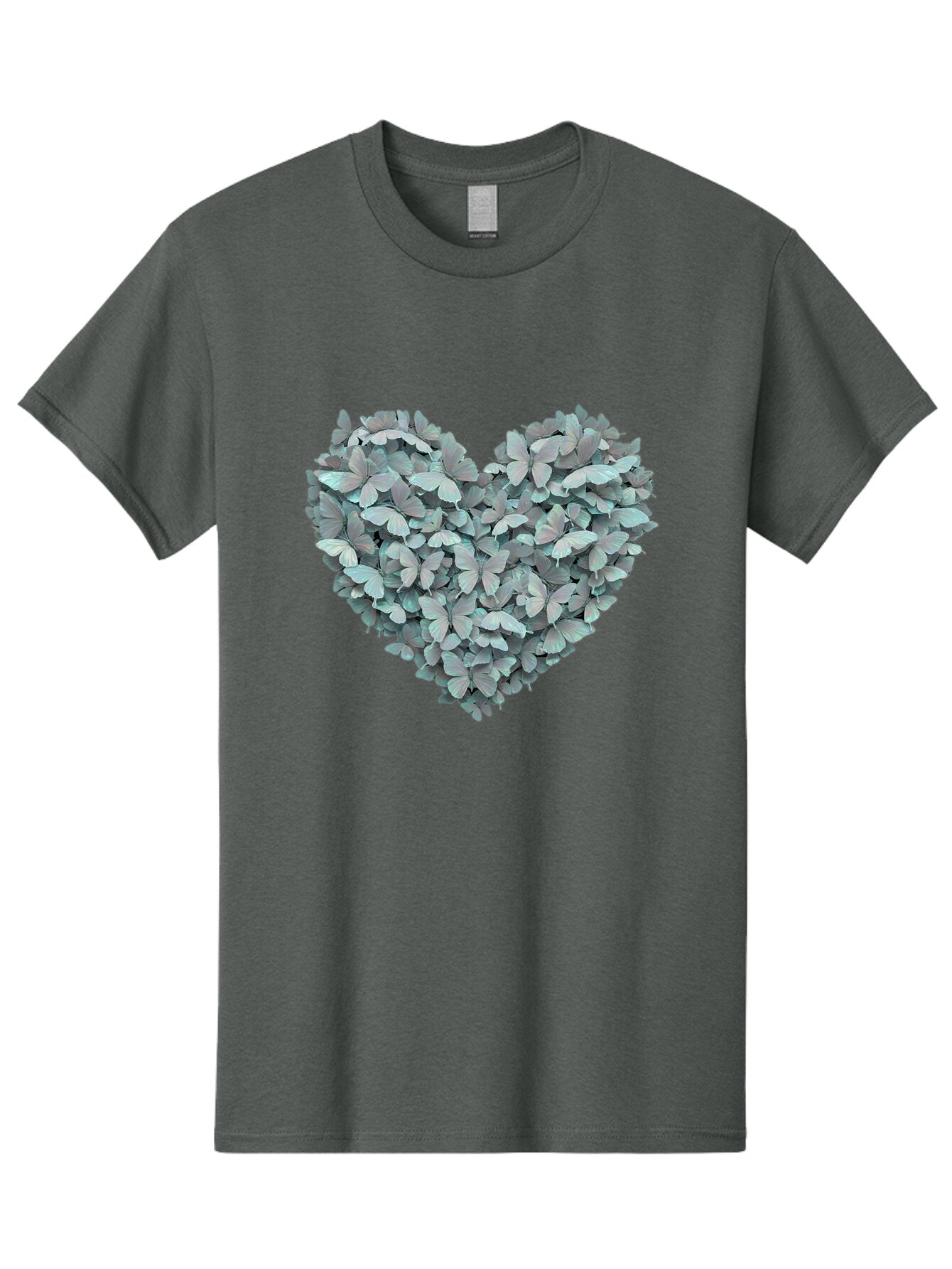 Butterfly-Heart-3 Men'S Graphic Tee, 100% Cotton, Comfortable Casual Summer Wear, Machine Washable, Vintage Camera, Old Camera, Antique Camera, Black Camera, Classic Photography, Photography Equipment, Nostalgic Device, Film Camera, Camera Art Baq428 5