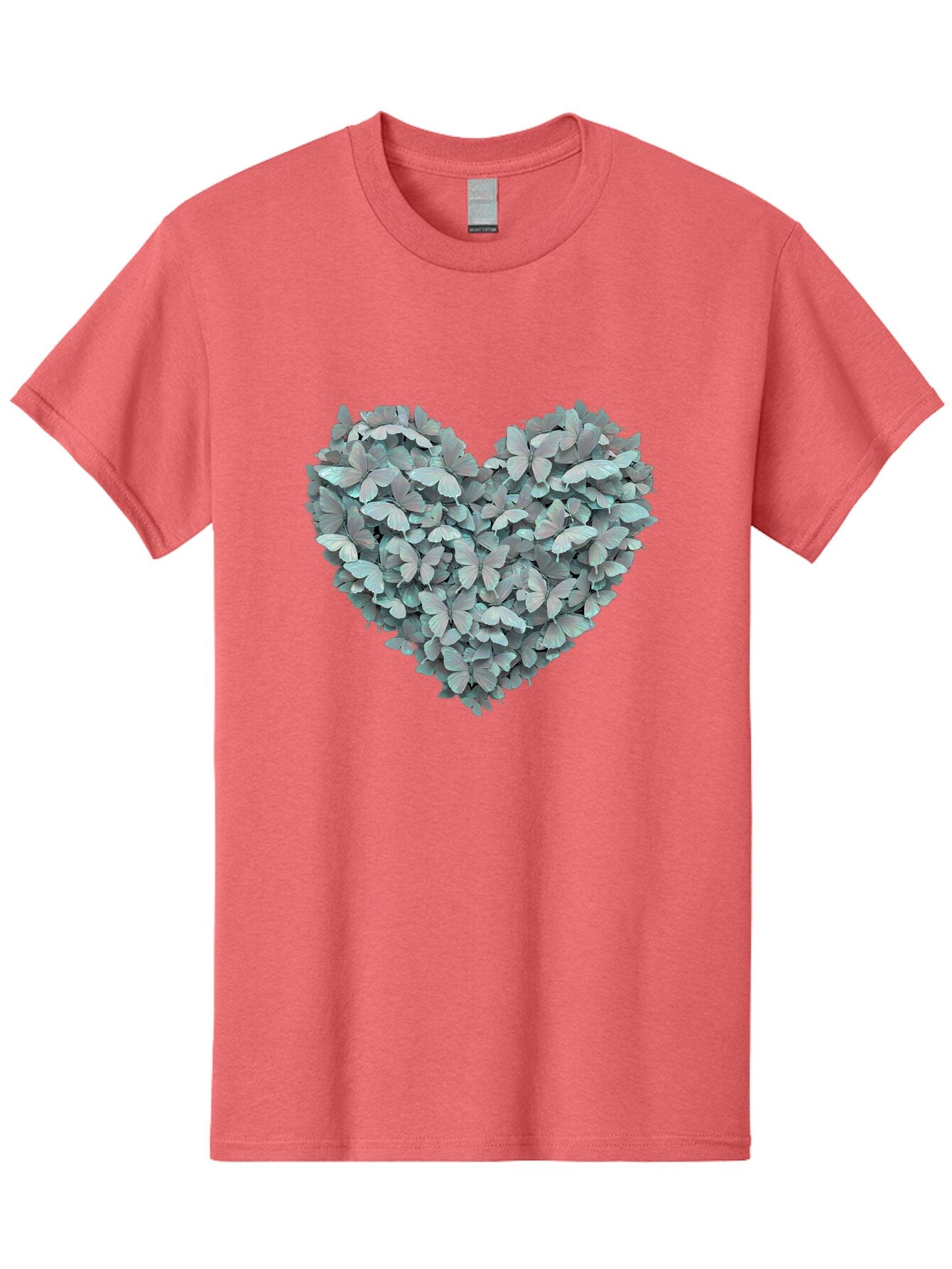 Butterfly-Heart-3 Men'S Graphic Tee, 100% Cotton, Comfortable Casual Summer Wear, Machine Washable, Vintage Camera, Old Camera, Antique Camera, Black Camera, Classic Photography, Photography Equipment, Nostalgic Device, Film Camera, Camera Art Baq428 2