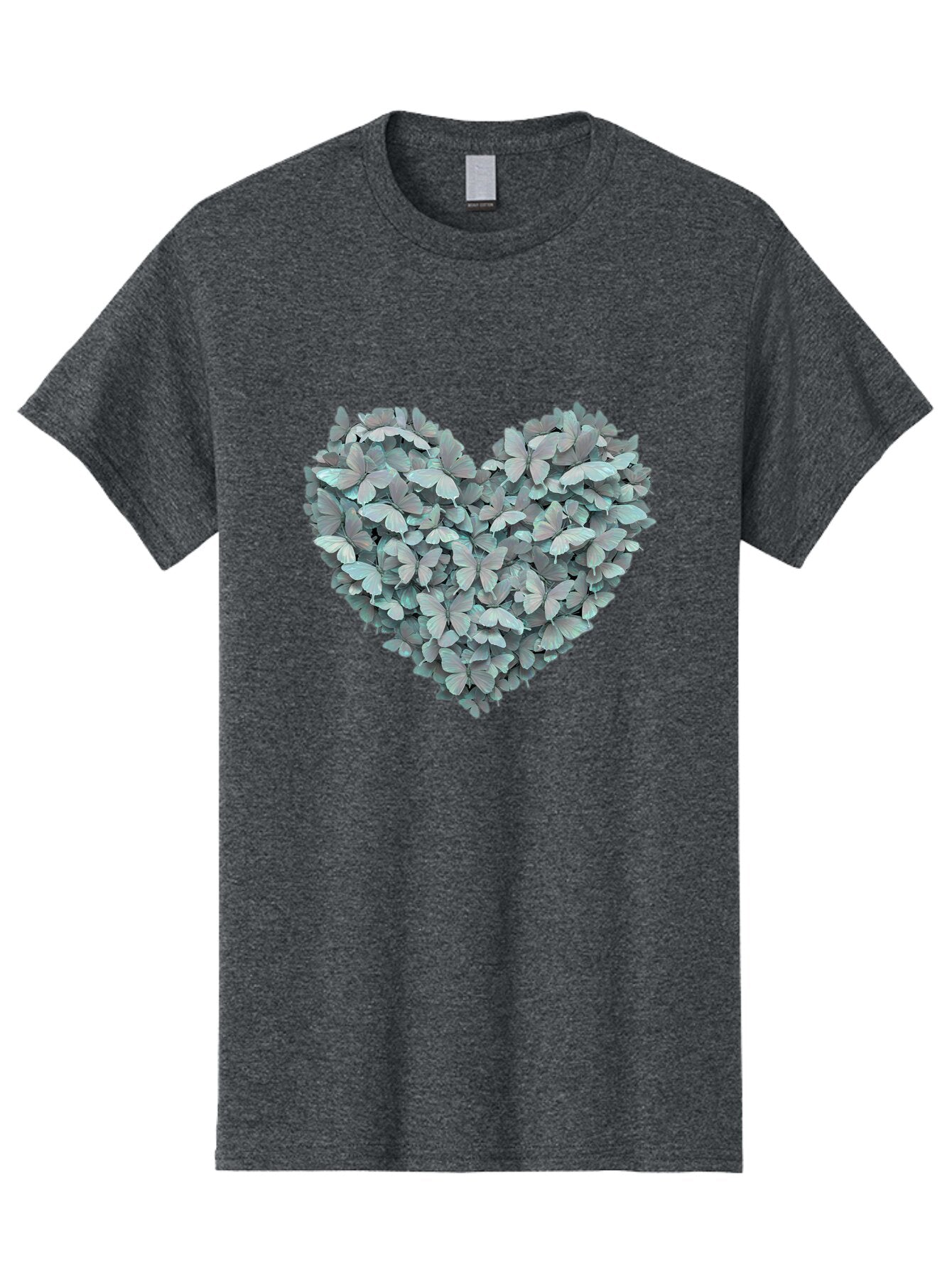 Butterfly-Heart-3 Men'S Graphic Tee, 100% Cotton, Comfortable Casual Summer Wear, Machine Washable, Vintage Camera, Old Camera, Antique Camera, Black Camera, Classic Photography, Photography Equipment, Nostalgic Device, Film Camera, Camera Art Baq428 4
