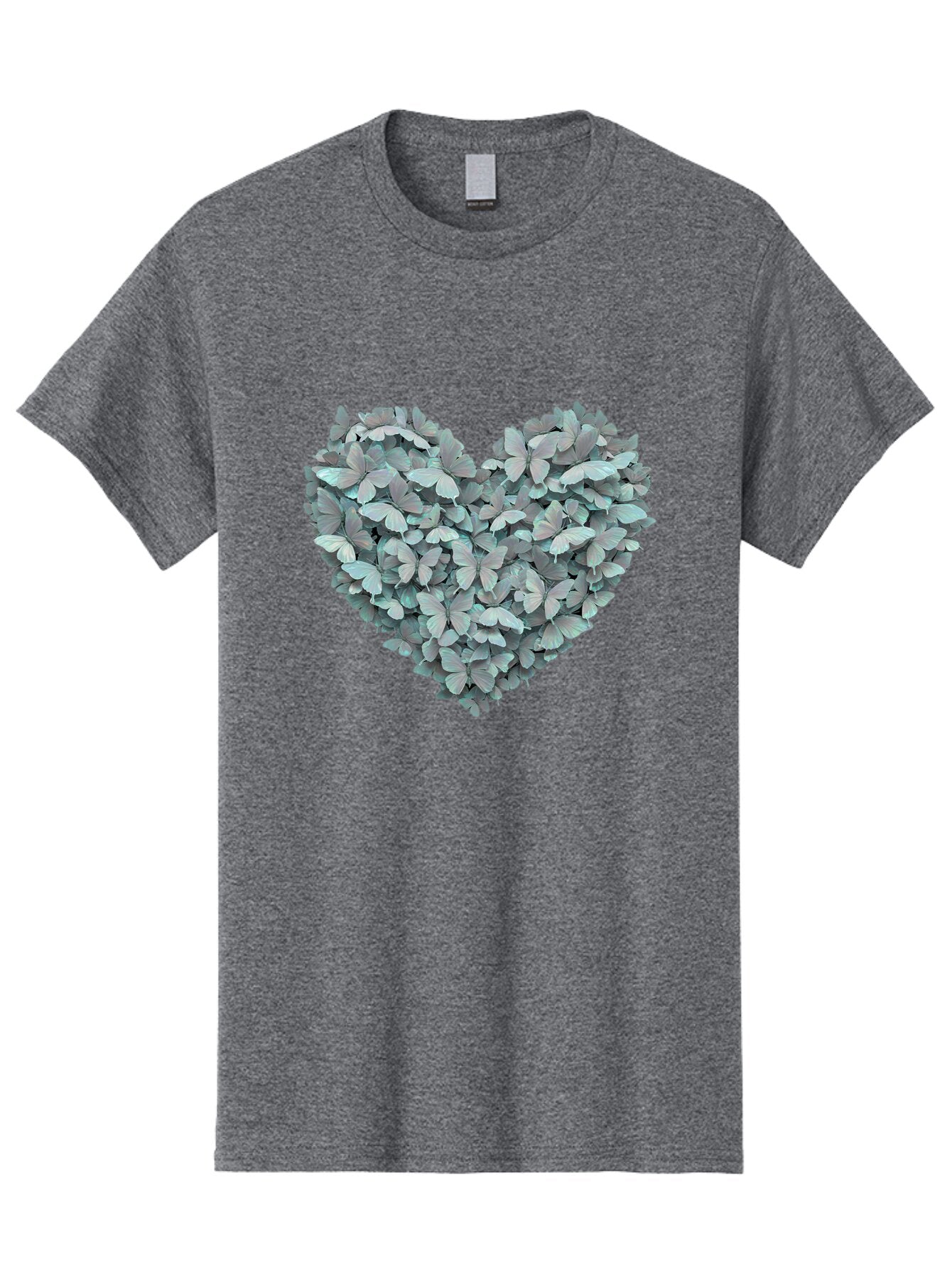 Butterfly-Heart-3 Men'S Graphic Tee, 100% Cotton, Comfortable Casual Summer Wear, Machine Washable, Vintage Camera, Old Camera, Antique Camera, Black Camera, Classic Photography, Photography Equipment, Nostalgic Device, Film Camera, Camera Art Baq428 7