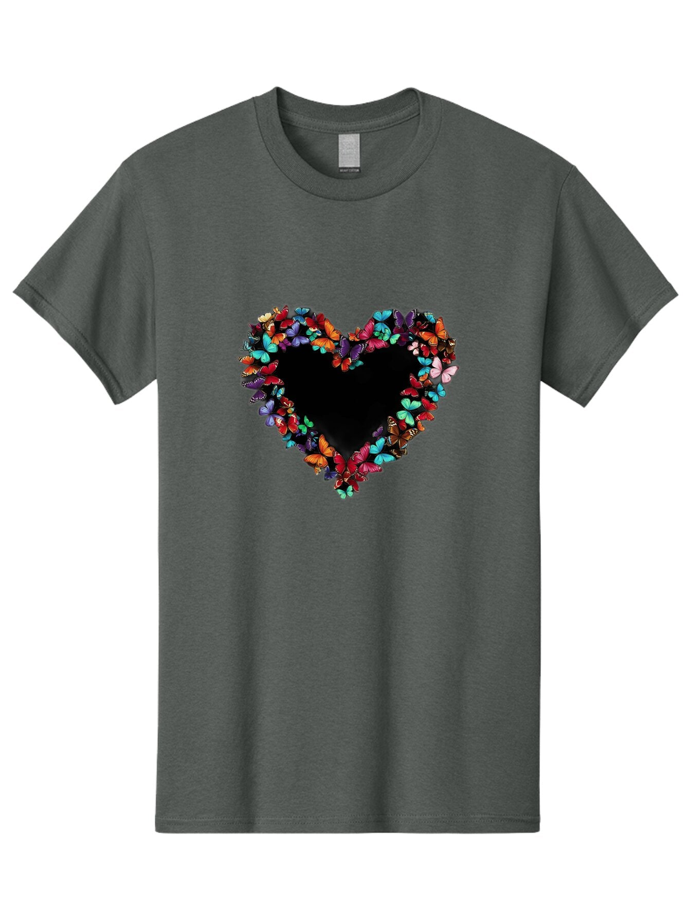 Butterfly-Heart Men'S Graphic Tee, 100% Cotton, Comfortable Casual Summer Wear, Machine Washable, Vintage Camera, Old Camera, Antique Camera, Black Camera, Classic Photography, Photography Equipment, Nostalgic Device, Film Camera, Camera Art Baq429 5