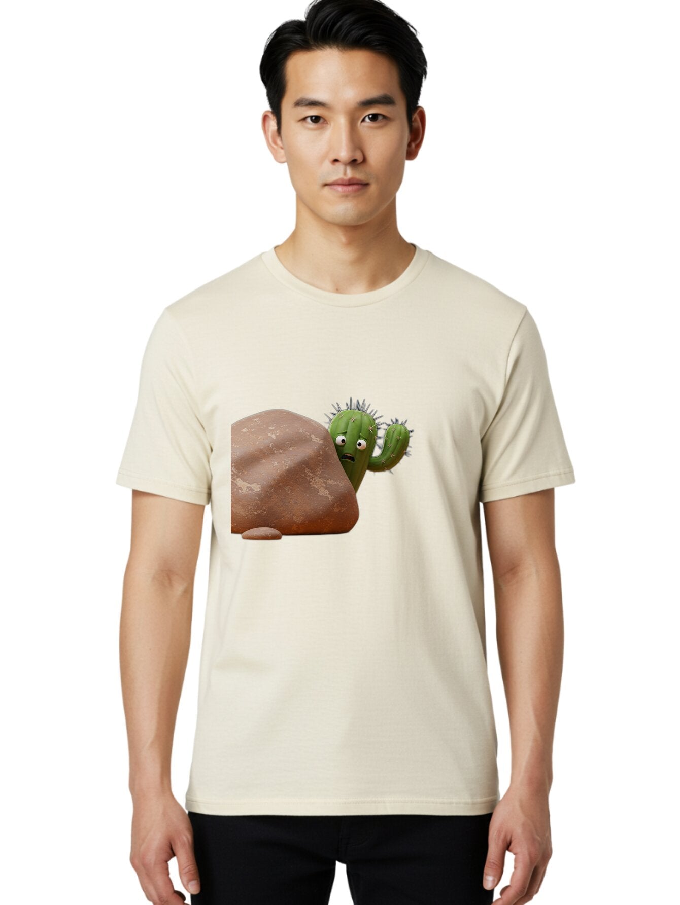 Cactus-1 Men'S Graphic Tee, 100% Cotton, Comfortable Casual Summer Wear, Machine Washable, Vintage Camera, Old Camera, Antique Camera, Black Camera, Classic Photography, Photography Equipment, Nostalgic Device, Film Camera, Camera Art Baq430 23