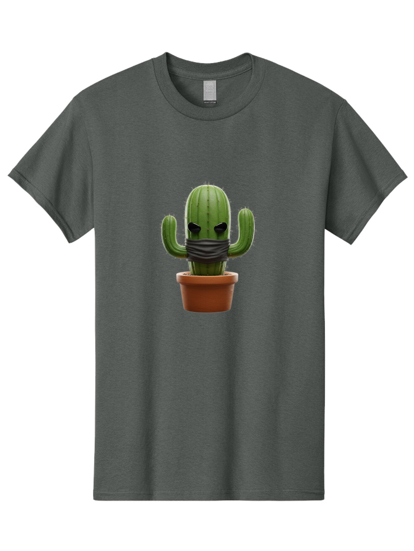 Cactus-Wearing-Mask Men'S Graphic Tee, 100% Cotton, Comfortable Casual Summer Wear, Machine Washable, Vintage Camera, Old Camera, Antique Camera, Black Camera, Classic Photography, Photography Equipment, Nostalgic Device, Film Camera, Baq432 6