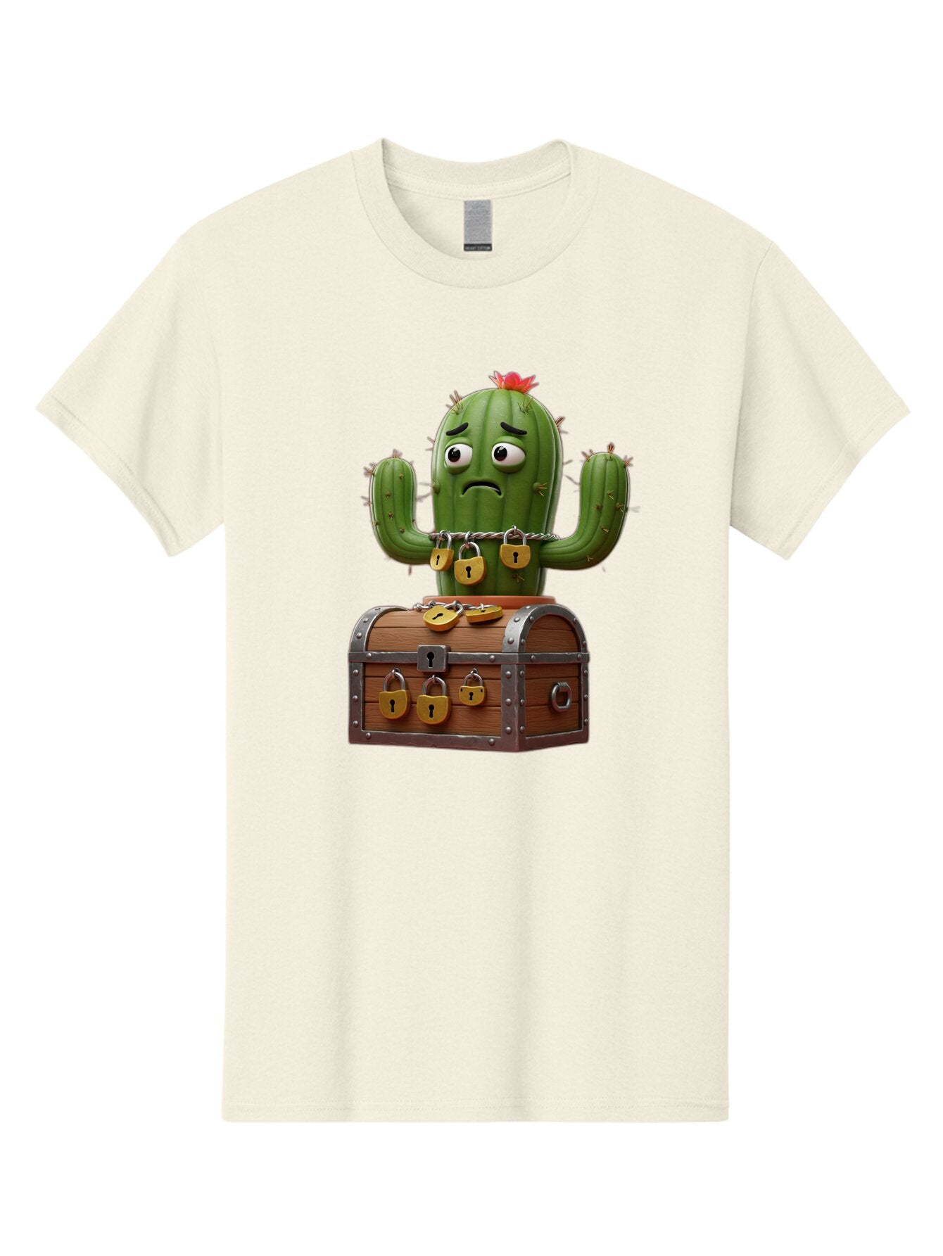 Cactus-With-Treasure-Chest Men'S Graphic Tee, 100% Cotton, Comfortable Casual Summer Wear, Machine Washable, Vintage Camera, Old Camera, Antique Camera, Black Camera, Classic Photography, Photography Equipment, Nostalgic Device, Film Camera, Baq434 8