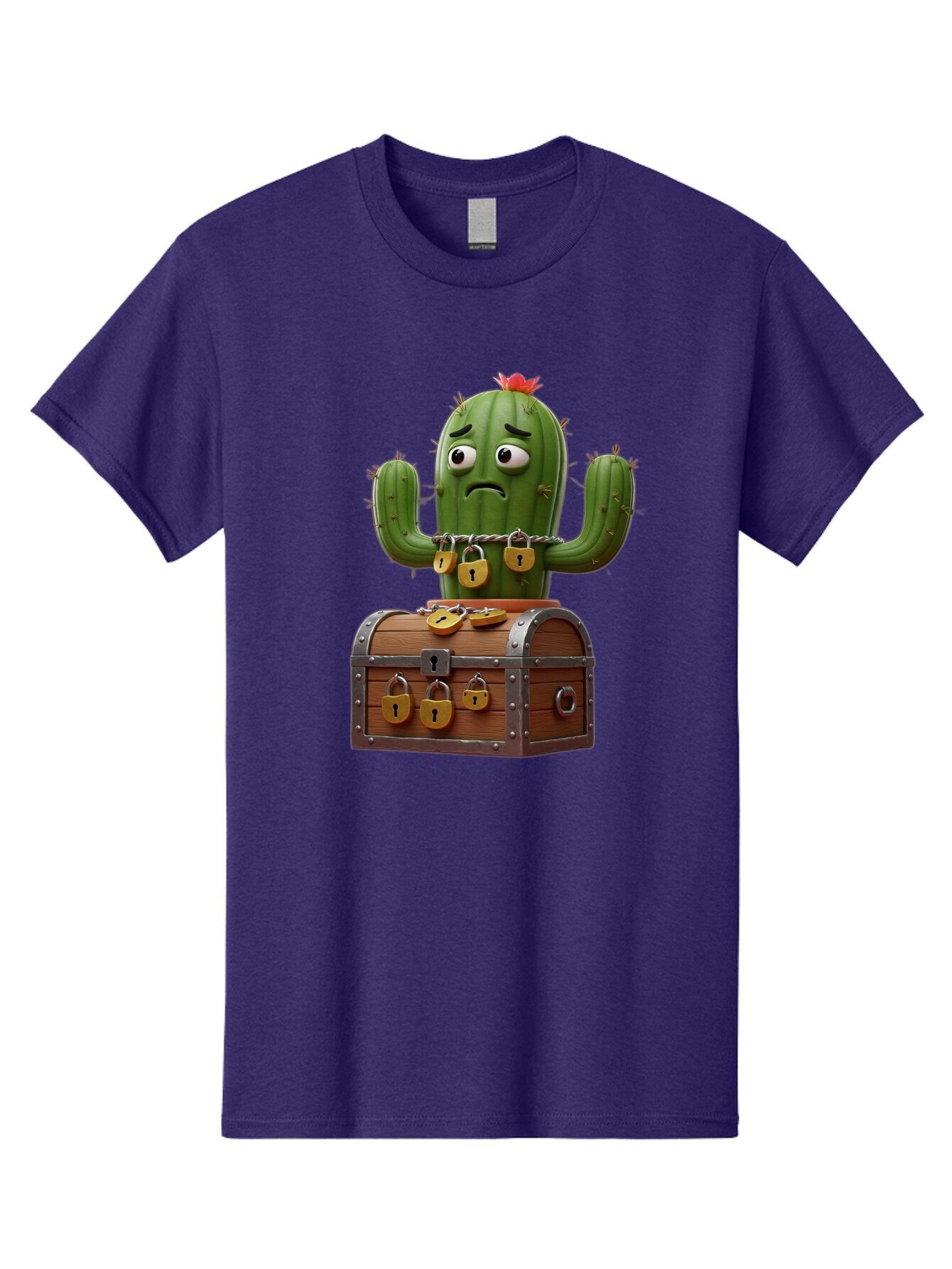 Cactus-With-Treasure-Chest Men'S Graphic Tee, 100% Cotton, Comfortable Casual Summer Wear, Machine Washable, Vintage Camera, Old Camera, Antique Camera, Black Camera, Classic Photography, Photography Equipment, Nostalgic Device, Film Camera, Baq434 9