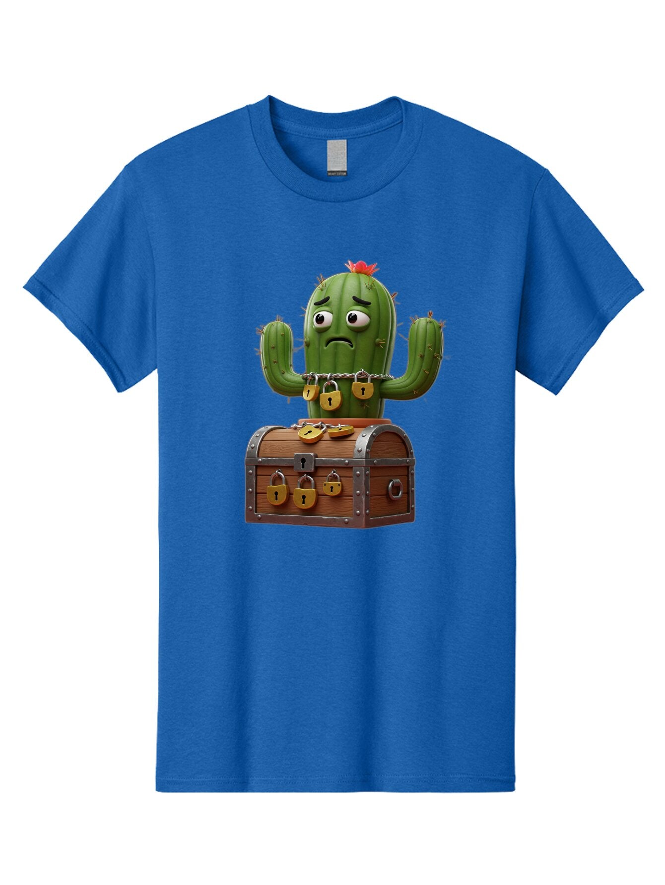 Cactus-With-Treasure-Chest Men'S Graphic Tee, 100% Cotton, Comfortable Casual Summer Wear, Machine Washable, Vintage Camera, Old Camera, Antique Camera, Black Camera, Classic Photography, Photography Equipment, Nostalgic Device, Film Camera, Baq434 11