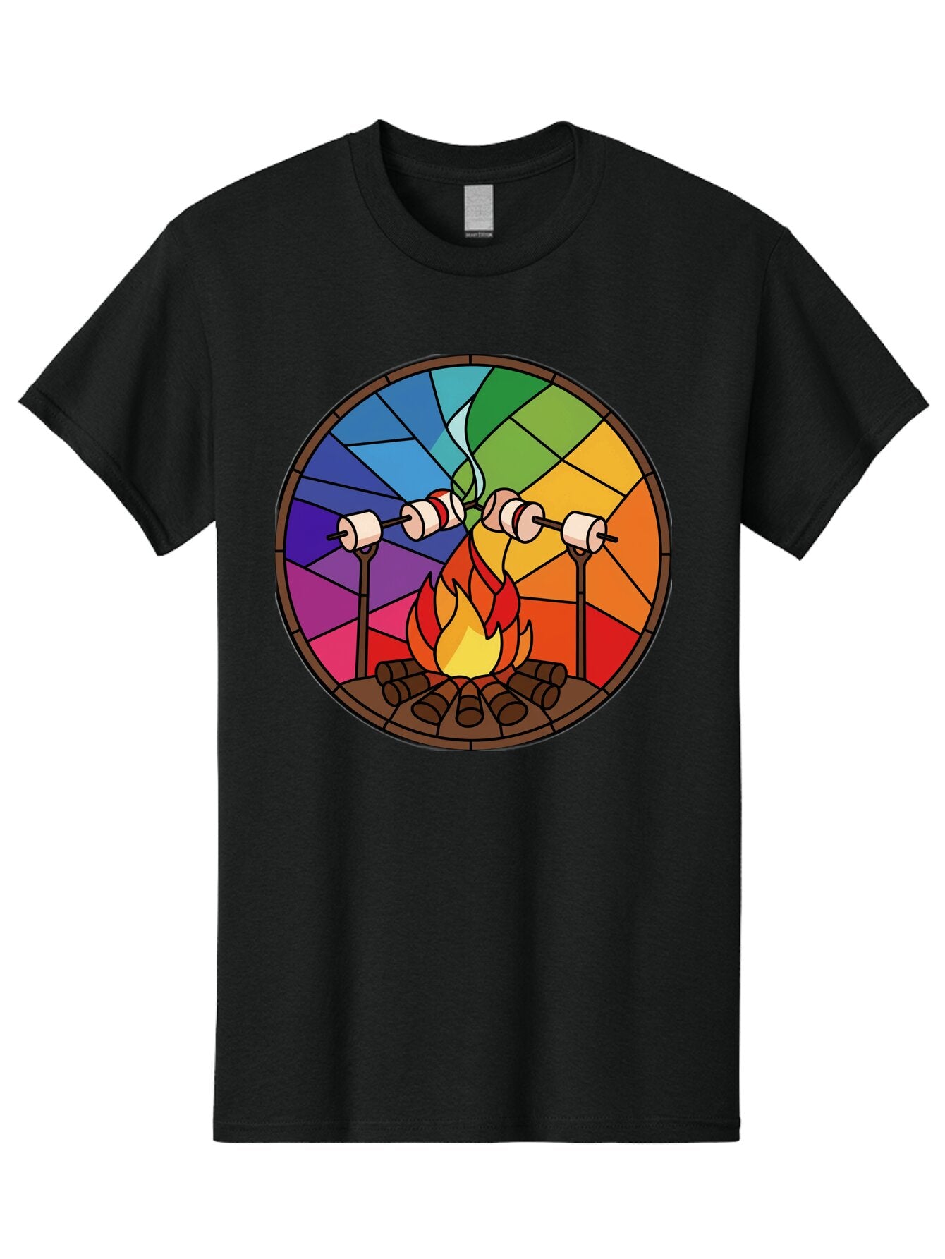 Campfire-Marshmallows Men'S Graphic Tee, 100% Cotton, Comfortable Casual Summer Wear, Machine Washable, Vintage Camera, Old Camera, Antique Camera, Black Camera, Classic Photography, Photography Equipment, Nostalgic Device, Film Camera, Baq436 11