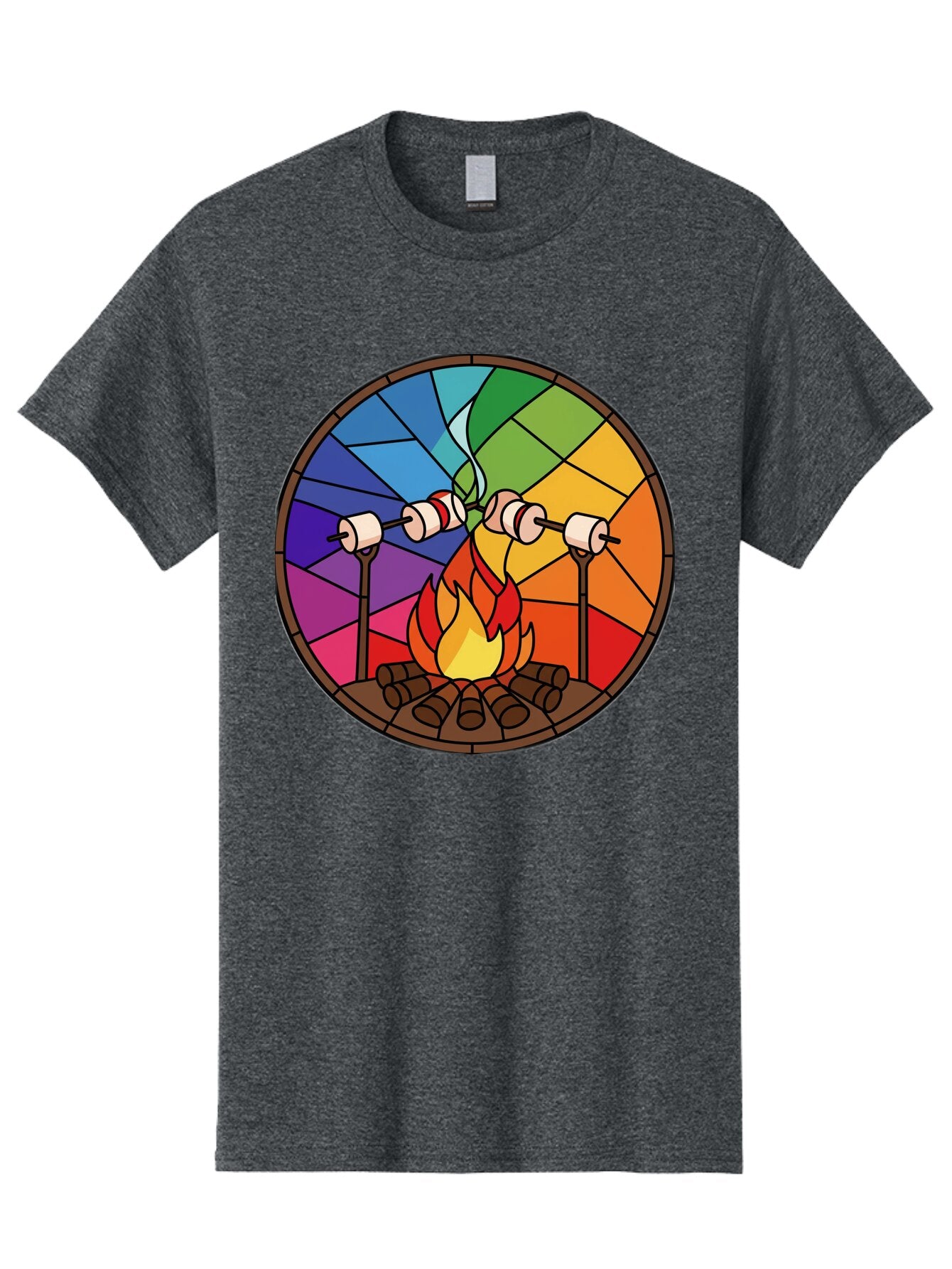 Campfire-Marshmallows Men'S Graphic Tee, 100% Cotton, Comfortable Casual Summer Wear, Machine Washable, Vintage Camera, Old Camera, Antique Camera, Black Camera, Classic Photography, Photography Equipment, Nostalgic Device, Film Camera, Baq436 10