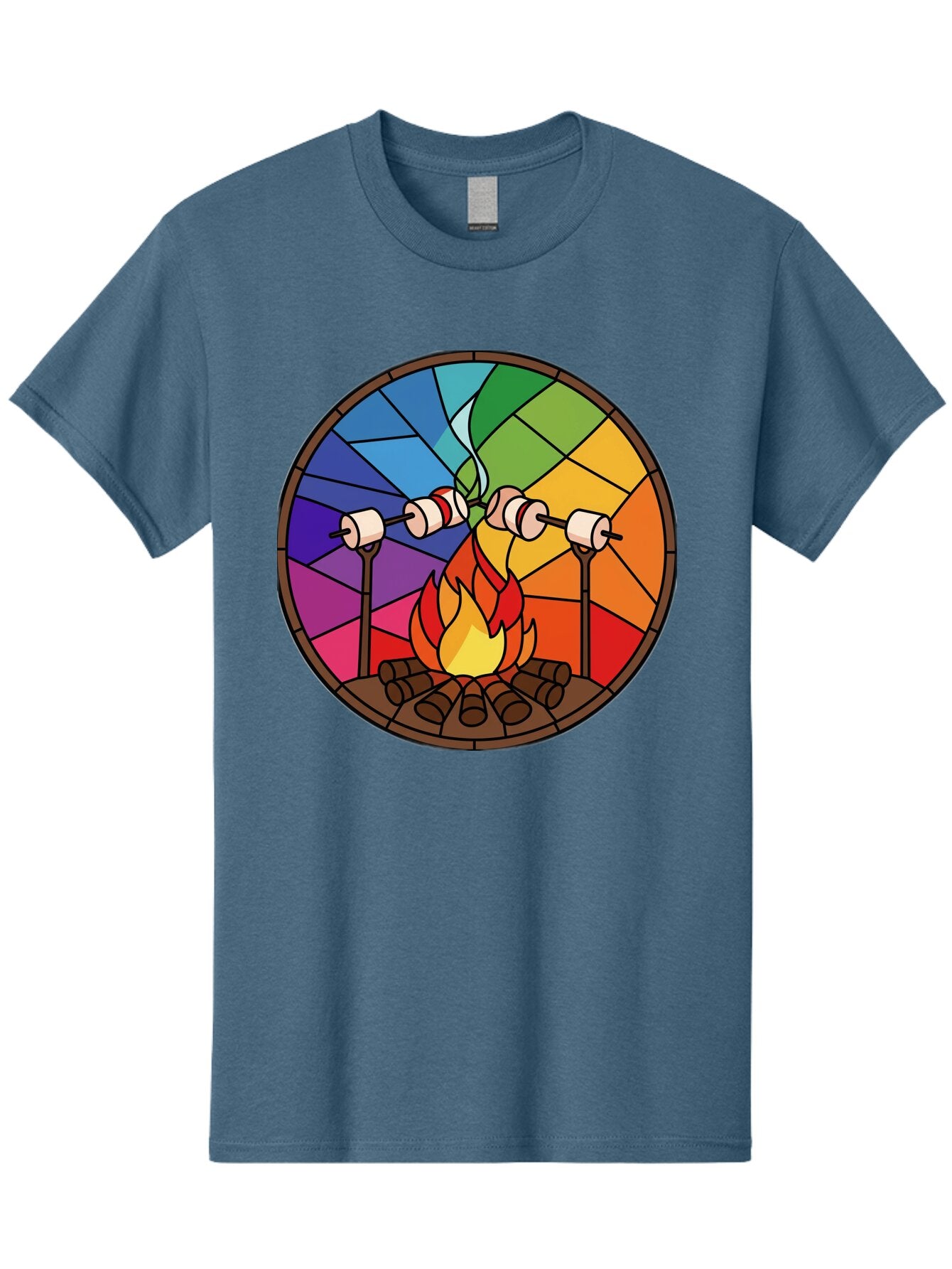 Campfire-Marshmallows Men'S Graphic Tee, 100% Cotton, Comfortable Casual Summer Wear, Machine Washable, Vintage Camera, Old Camera, Antique Camera, Black Camera, Classic Photography, Photography Equipment, Nostalgic Device, Film Camera, Baq436 4