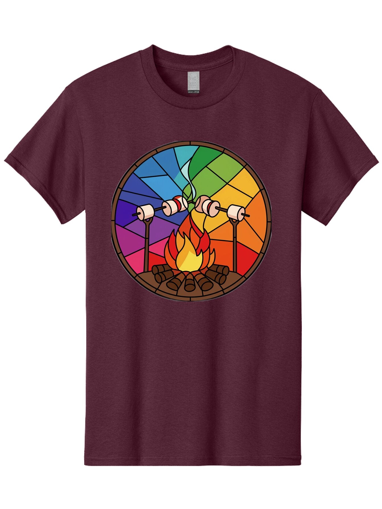 Campfire-Marshmallows Men'S Graphic Tee, 100% Cotton, Comfortable Casual Summer Wear, Machine Washable, Vintage Camera, Old Camera, Antique Camera, Black Camera, Classic Photography, Photography Equipment, Nostalgic Device, Film Camera, Baq436 6