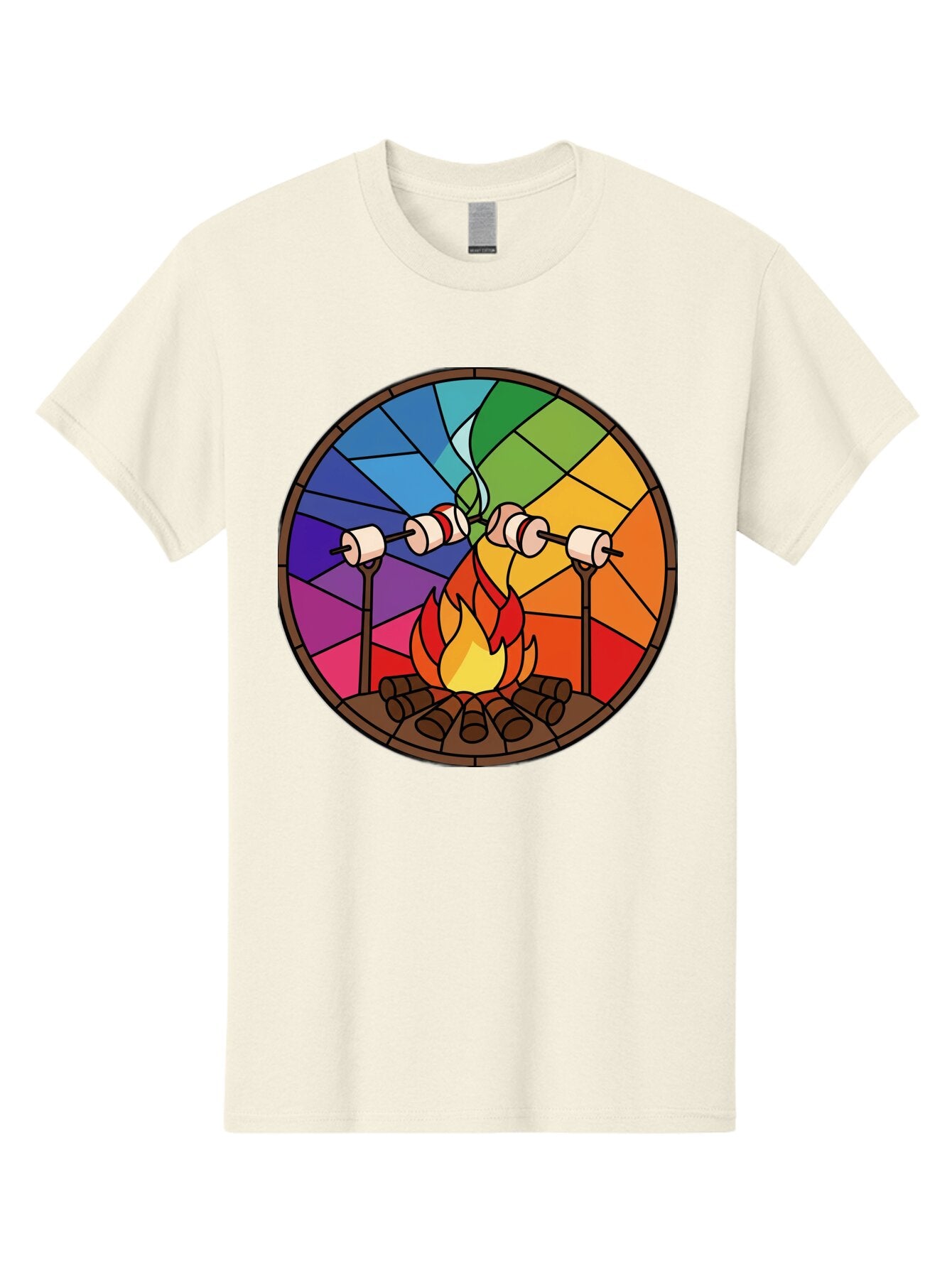 Campfire-Marshmallows Men'S Graphic Tee, 100% Cotton, Comfortable Casual Summer Wear, Machine Washable, Vintage Camera, Old Camera, Antique Camera, Black Camera, Classic Photography, Photography Equipment, Nostalgic Device, Film Camera, Baq436 3