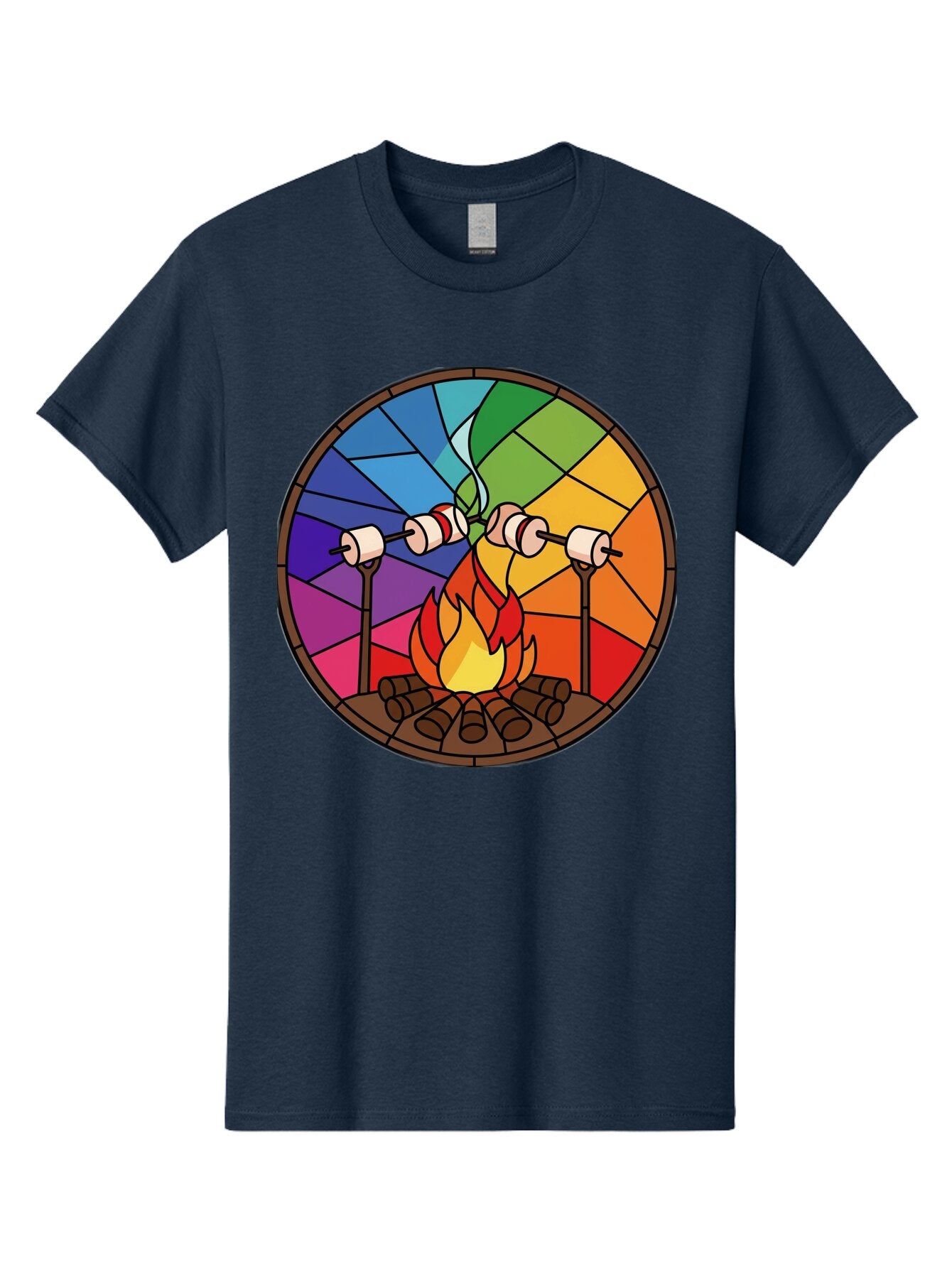 Campfire-Marshmallows Men'S Graphic Tee, 100% Cotton, Comfortable Casual Summer Wear, Machine Washable, Vintage Camera, Old Camera, Antique Camera, Black Camera, Classic Photography, Photography Equipment, Nostalgic Device, Film Camera, Baq436 1