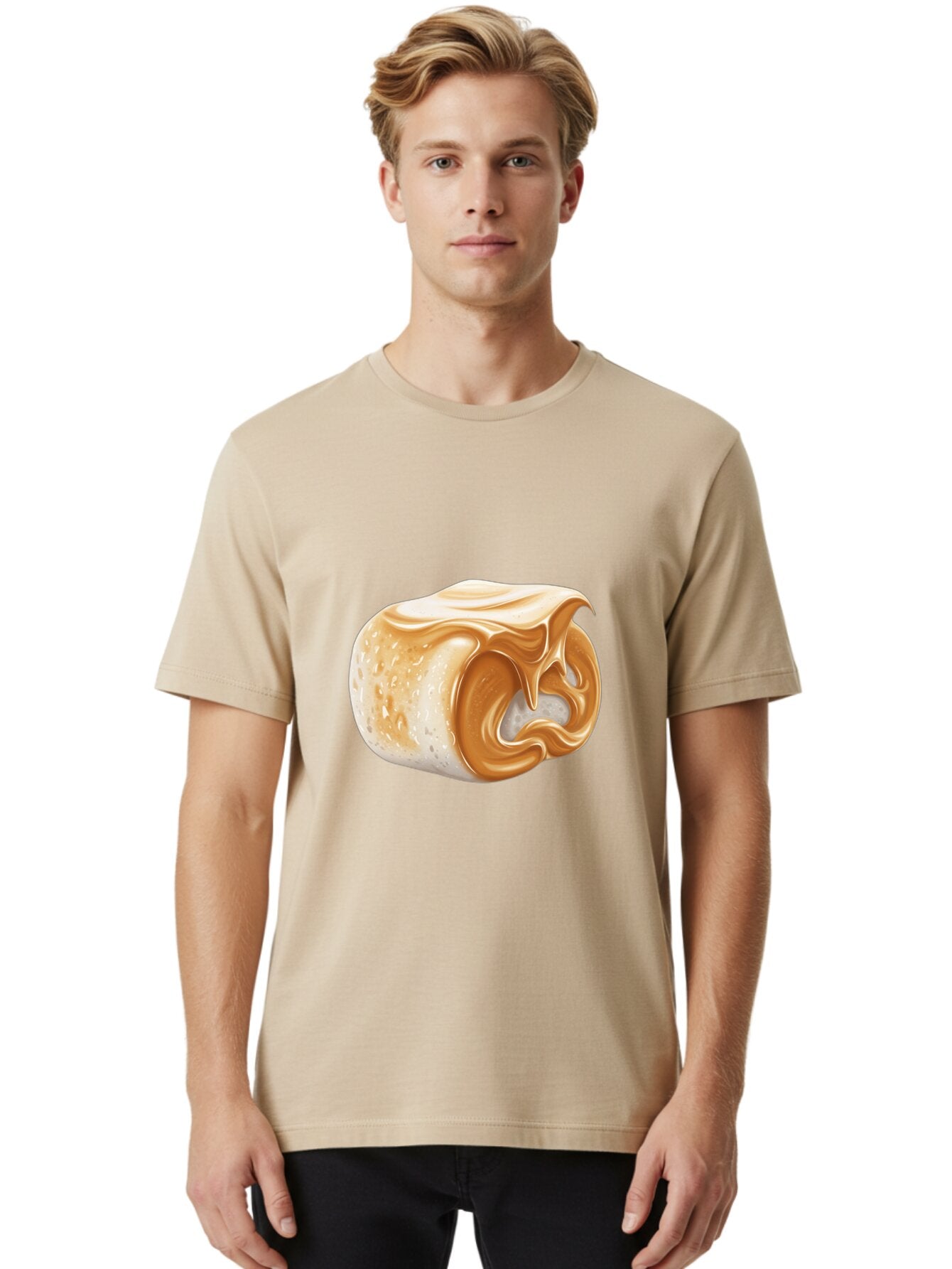 Caramel-Popcorn Men'S Graphic Tee, 100% Cotton, Comfortable Casual Summer Wear, Machine Washable, Vintage Camera, Old Camera, Antique Camera, Black Camera, Classic Photography, Photography Equipment, Nostalgic Device, Film Camera, Camera Art Baq443 30