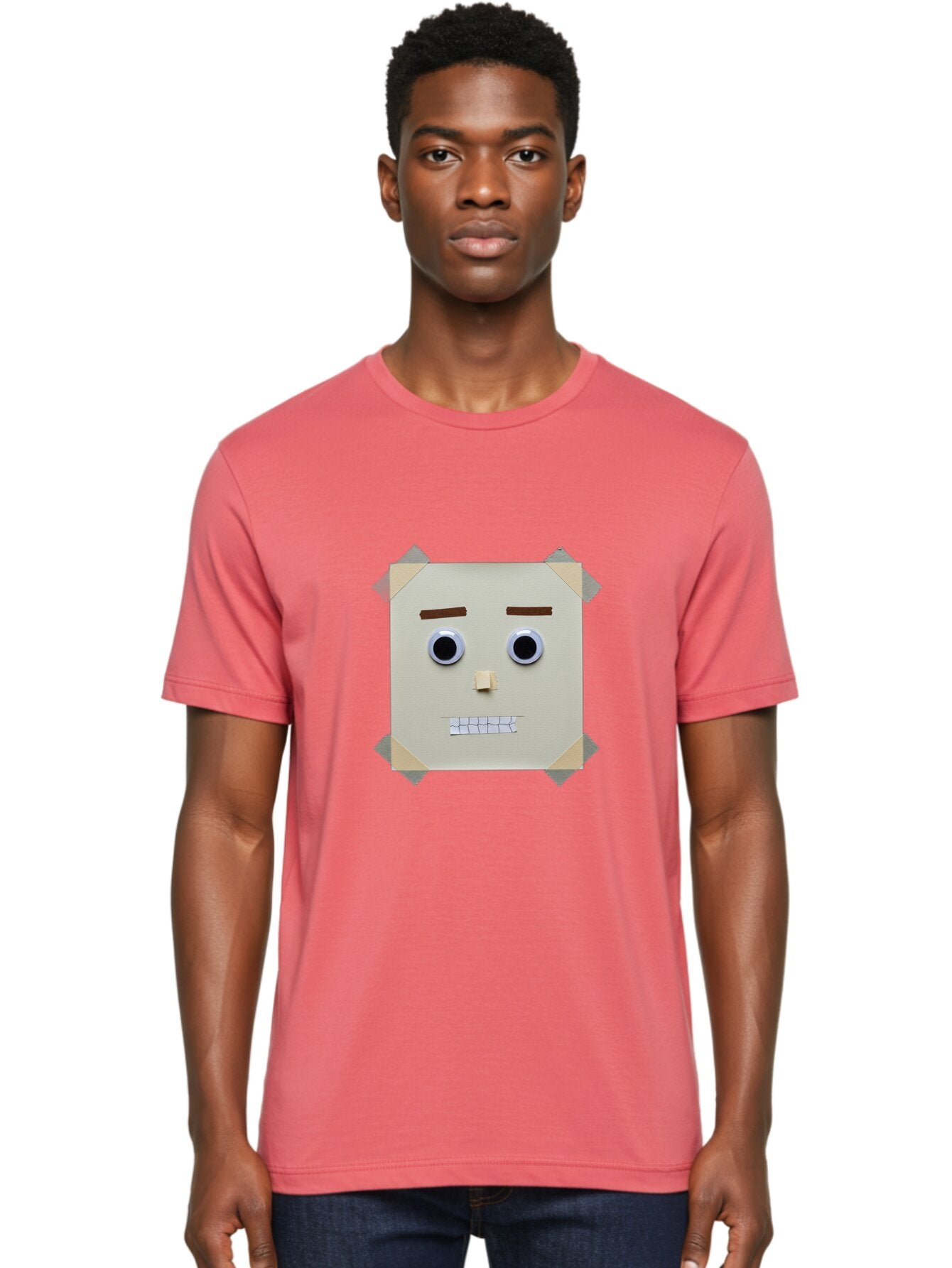 Cardboard-Face Men'S Graphic Tee, 100% Cotton, Comfortable Casual Summer Wear, Machine Washable, Vintage Camera, Old Camera, Antique Camera, Black Camera, Classic Photography, Photography Equipment, Nostalgic Device, Film Camera, Camera Art Baq444 22