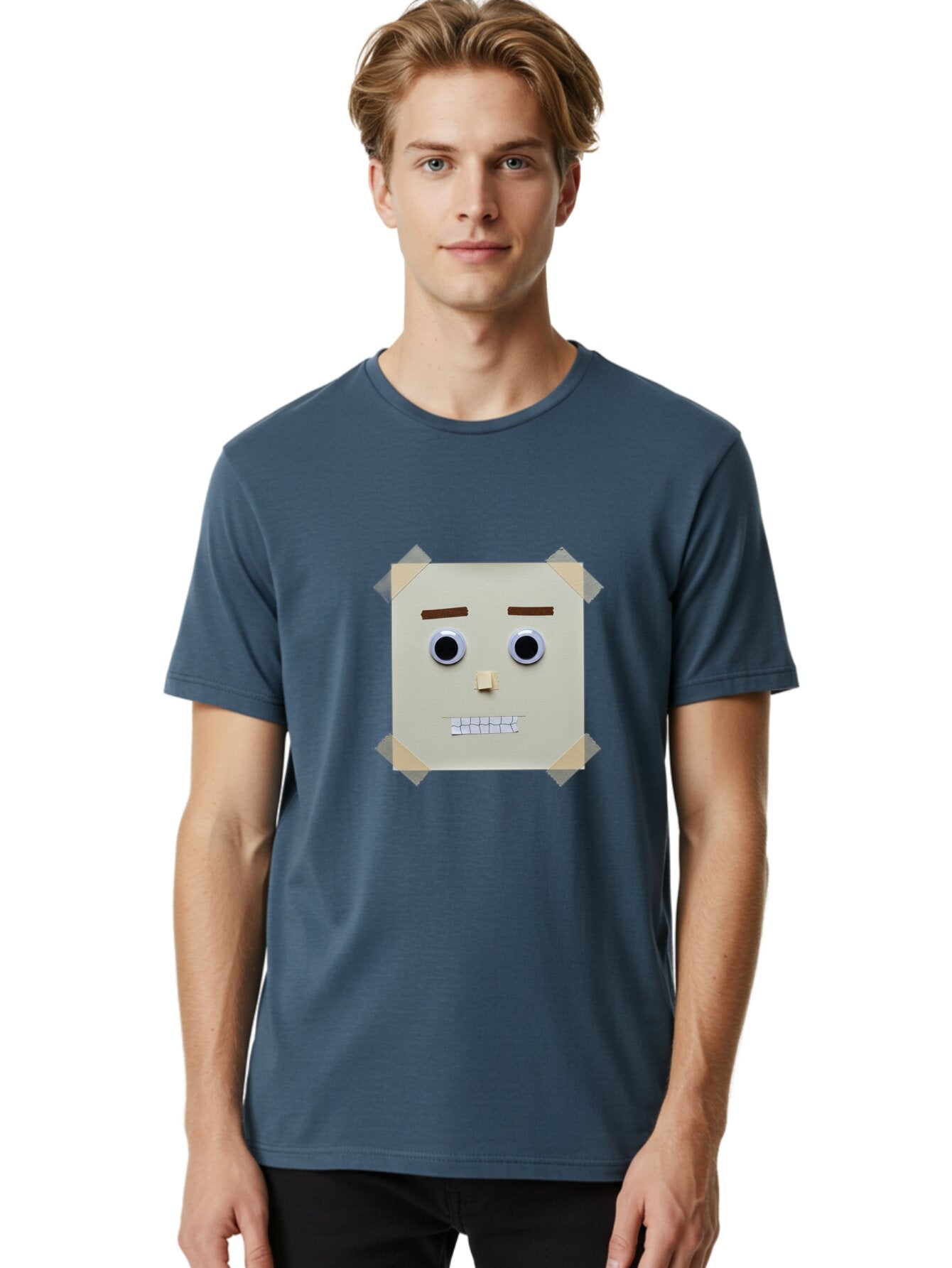 Cardboard-Face Men'S Graphic Tee, 100% Cotton, Comfortable Casual Summer Wear, Machine Washable, Vintage Camera, Old Camera, Antique Camera, Black Camera, Classic Photography, Photography Equipment, Nostalgic Device, Film Camera, Camera Art Baq444 16